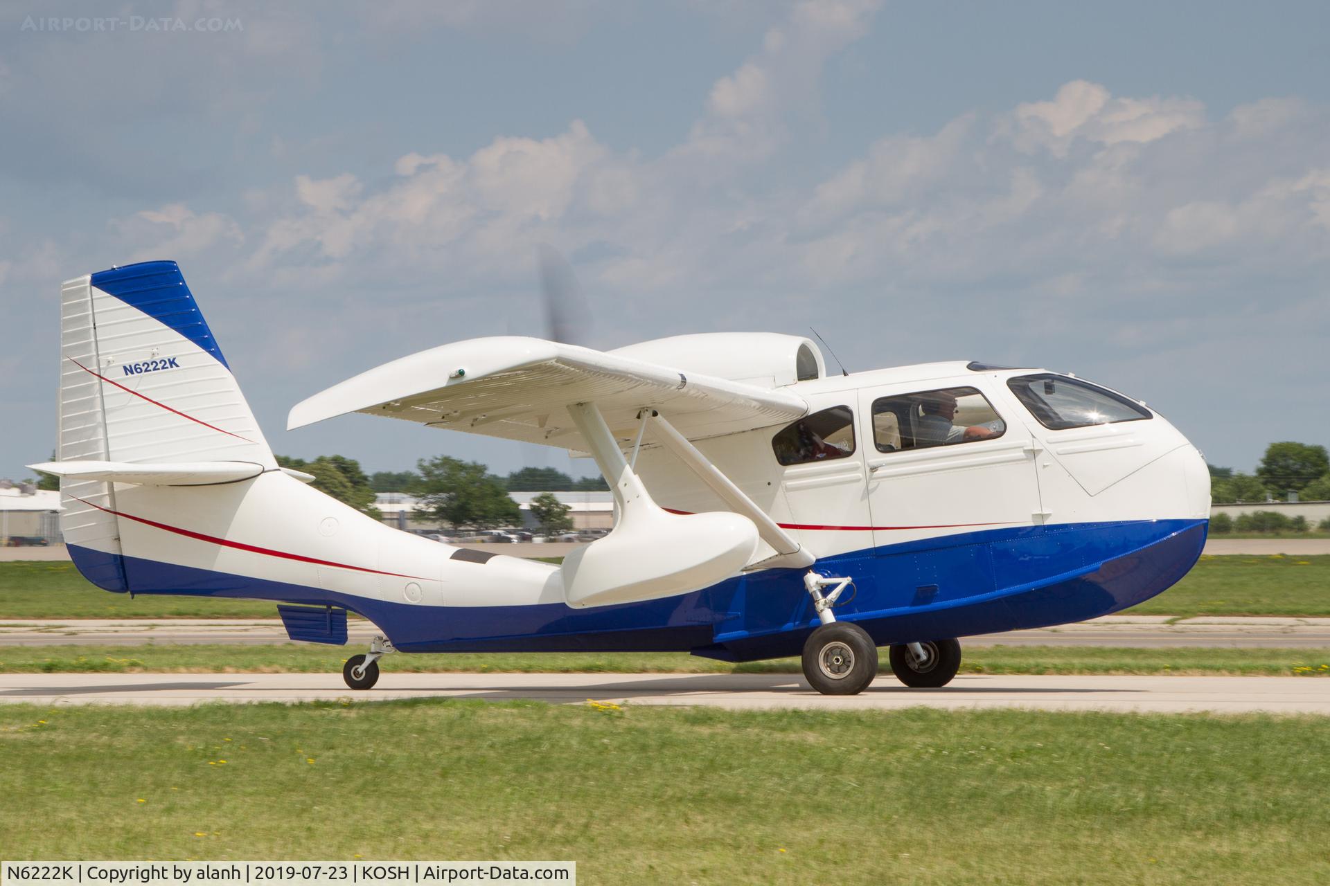 N6222K, 1947 Republic RC-3 Seabee C/N 425, At AirVenture 2019