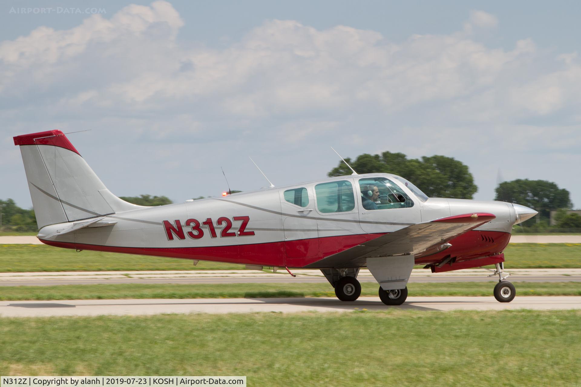 N312Z, 1960 Beech 35-33 Debonair C/N CD-210, At AirVenture 2019