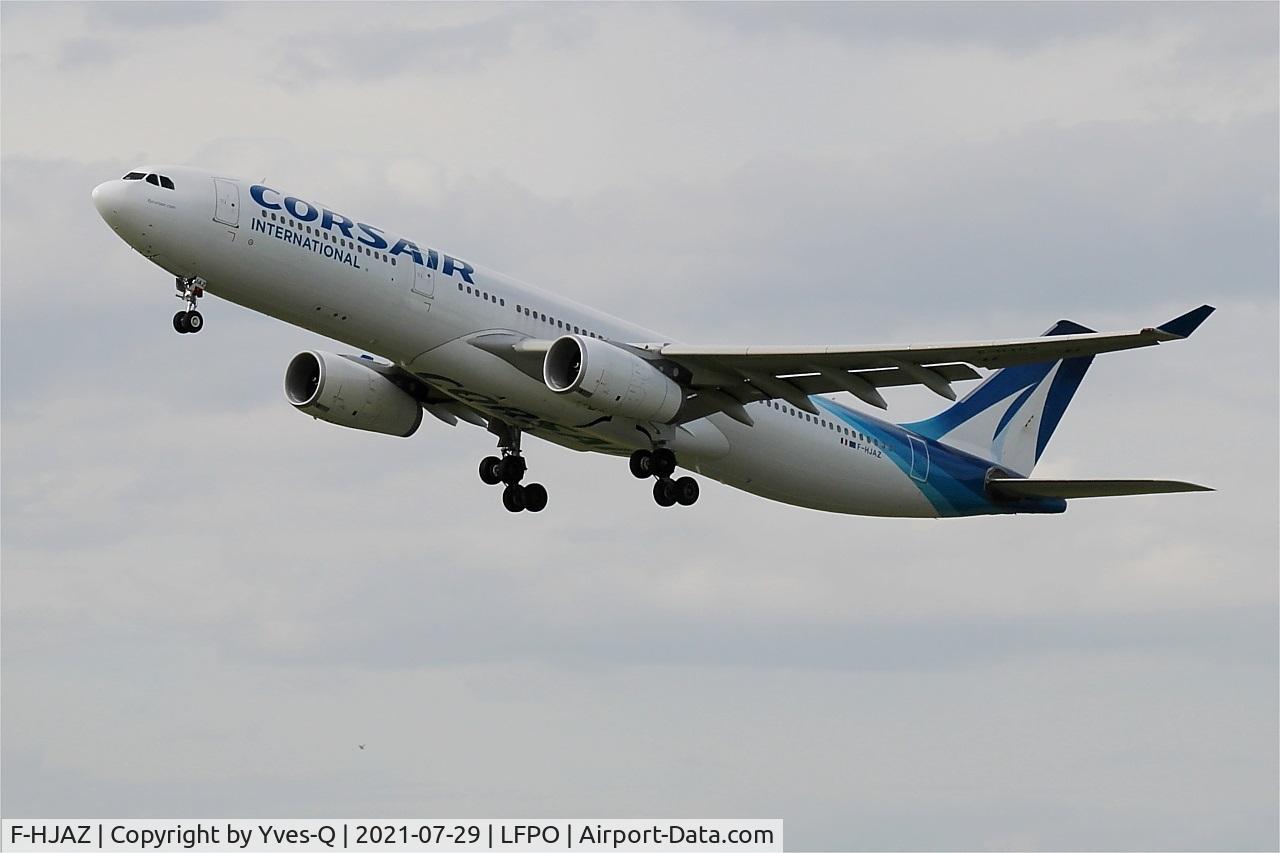 F-HJAZ, 2009 Airbus A330-343 C/N 1077, Airbus A330-343X, Take off rwy 24, Paris-Orly airport (LFPO-ORY)