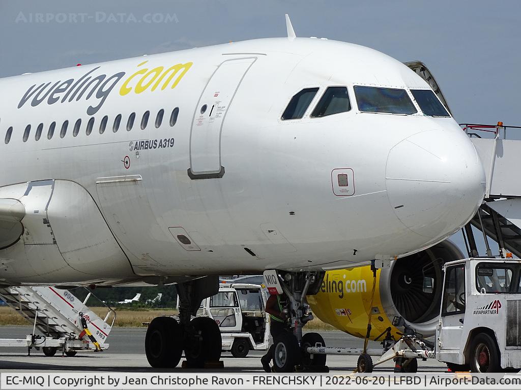 EC-MIQ, 2007 Airbus A319-111 C/N 3169, VLG2913 / VY2913 to Barcelona