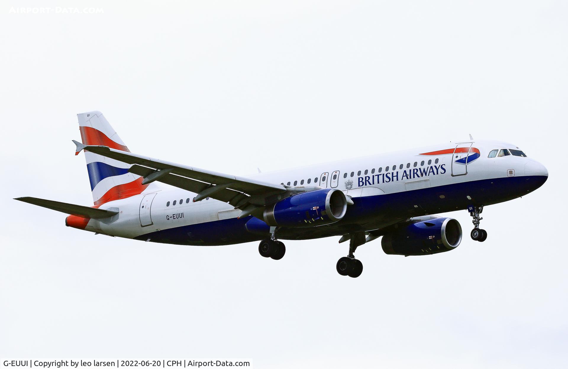 G-EUUI, 2002 Airbus A320-232 C/N 1871, Copenhagen 20.6.2022