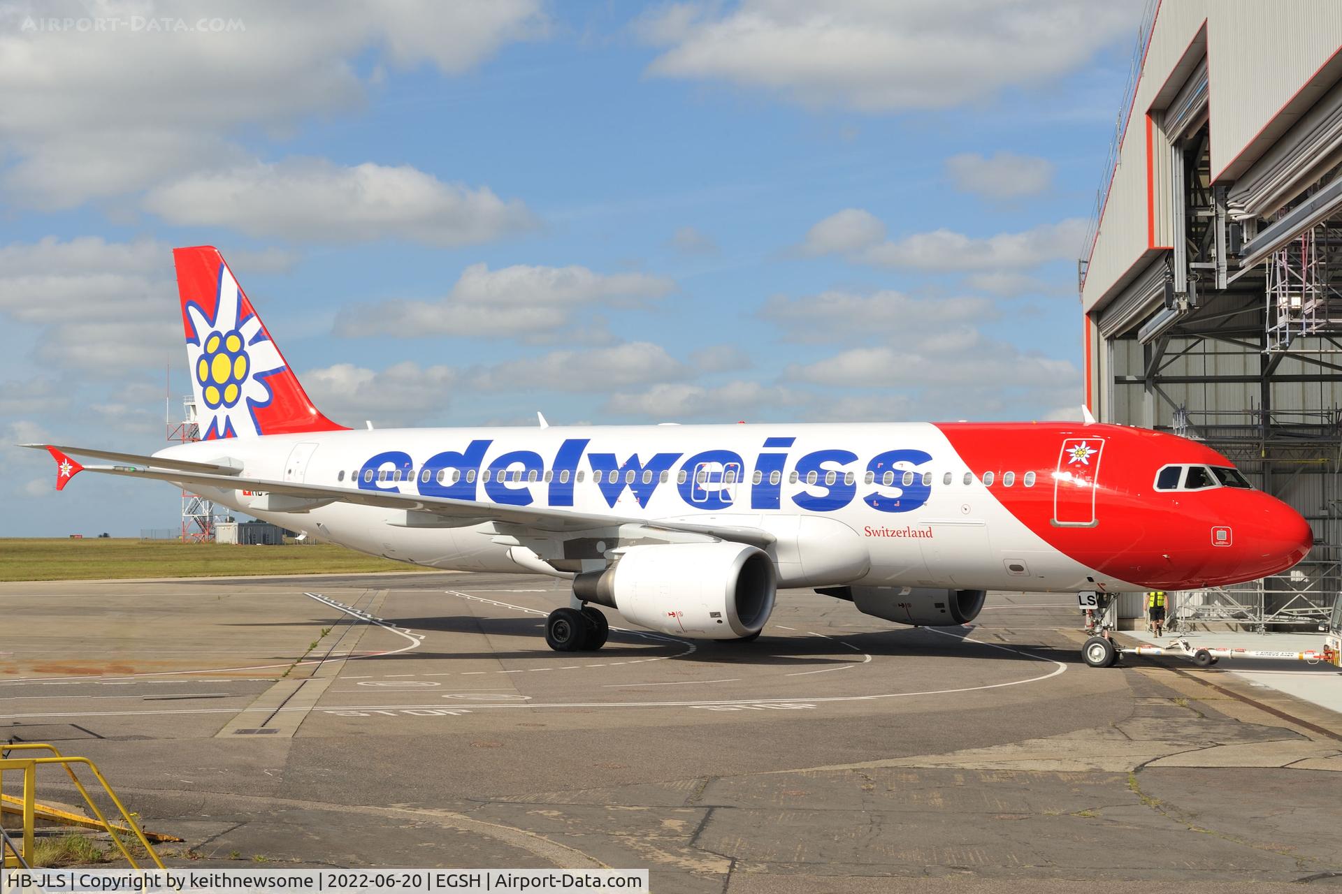 HB-JLS, 2012 Airbus A320-214 C/N 5069, Removed from spray shop with Edelweiss colour scheme.