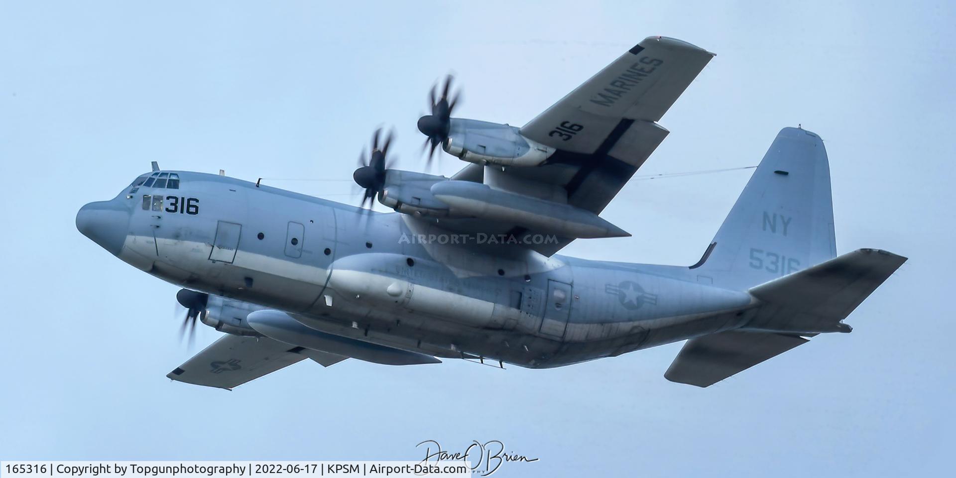 165316, 1994 Lockheed KC-130T Hercules C/N 5386, CONVOY3529 departs RW16