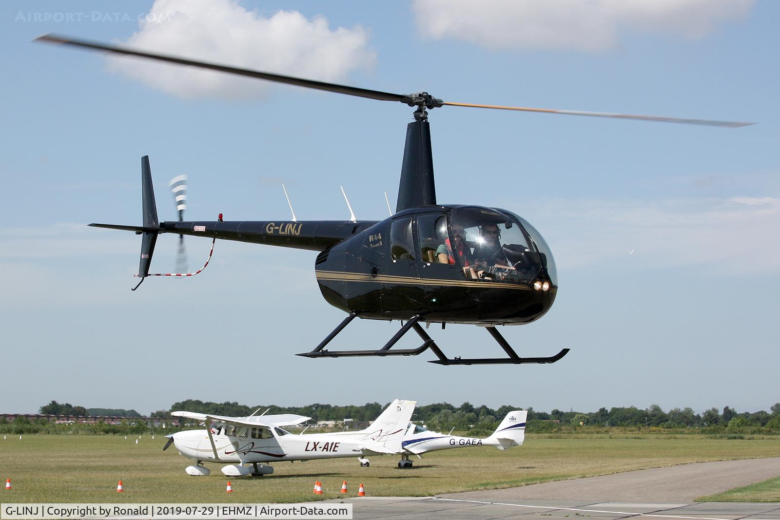 G-LINJ, 2008 Robinson R44 Raven II C/N 12168, at ehmz