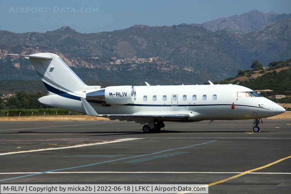 M-RLIV, 2007 Bombardier Challenger 605 (CL-600-2B16) C/N 5731, Parked