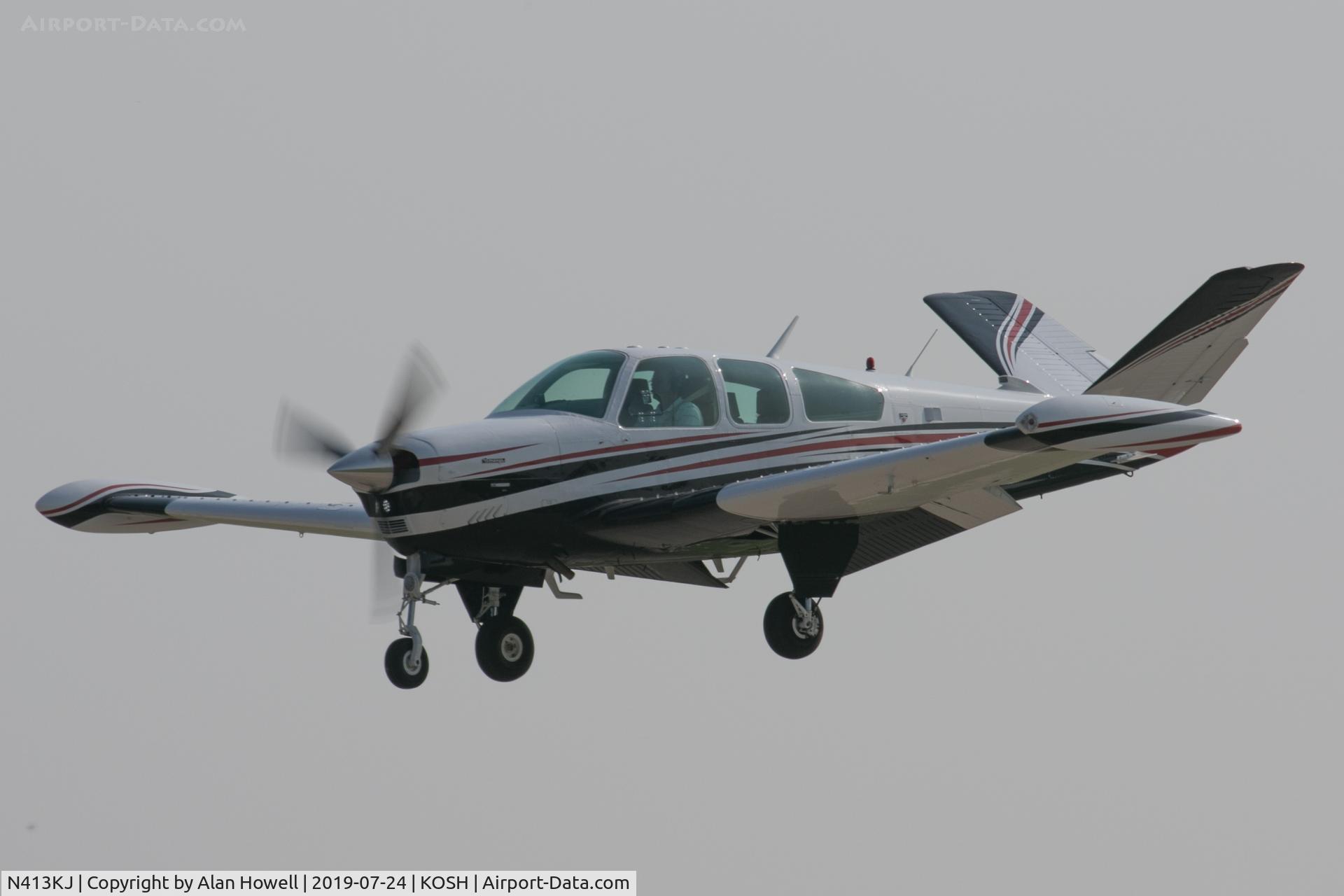 N413KJ, 1980 Beech V35B Bonanza C/N D-10307, At AirVenture 2019