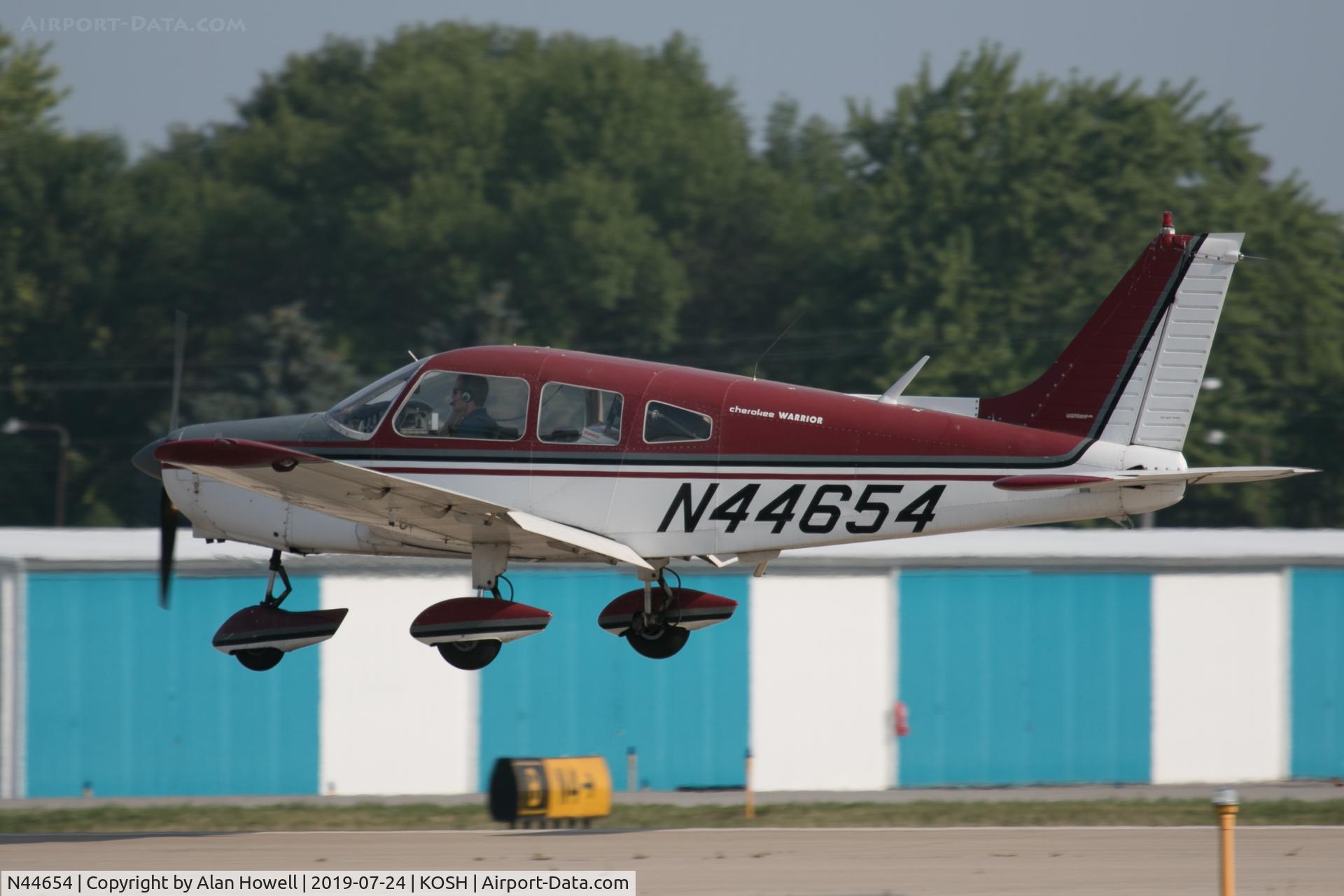 N44654, 1974 Piper PA-28-151 C/N 28-7415696, At AirVenture 2019