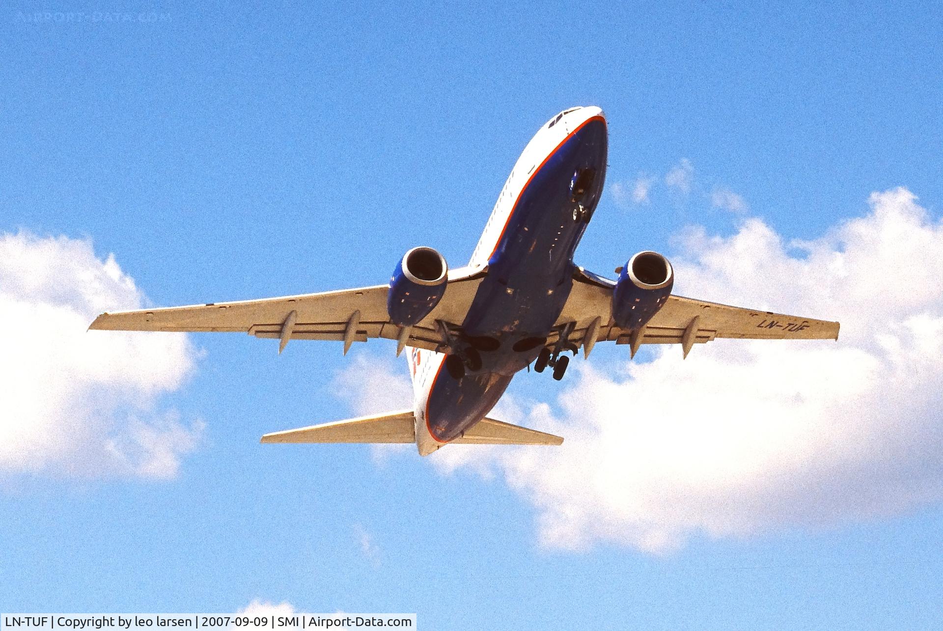 LN-TUF, 1999 Boeing 737-705 C/N 28222, Samos 9.9.2007
