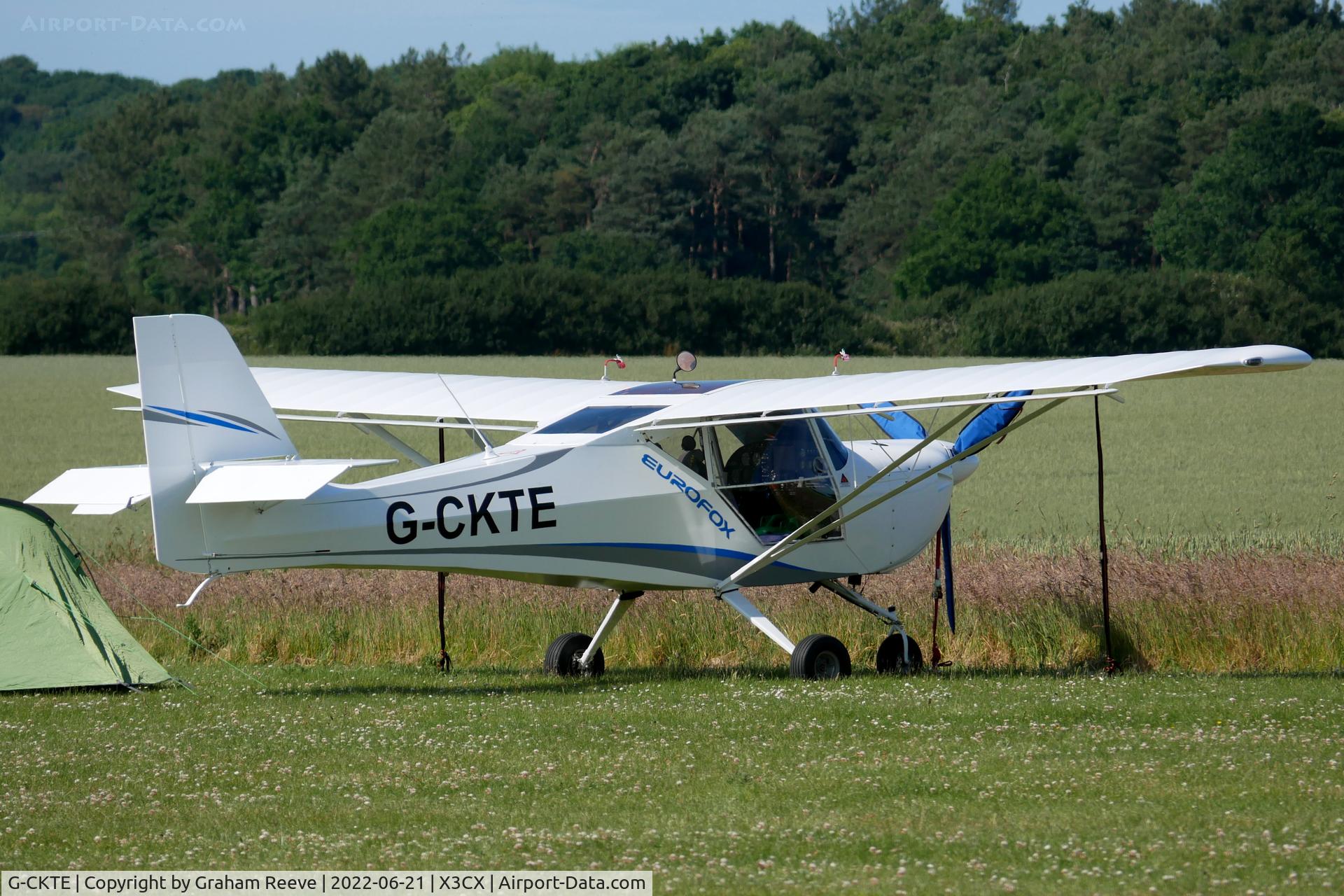 G-CKTE, 2018 Aeropro Eurofox 3K C/N 53317, Parked at Northrepps.