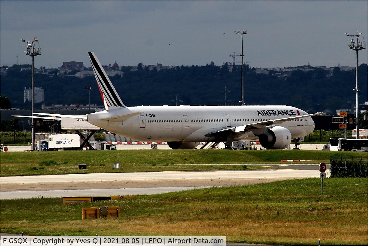 F-GSQX, 2007 Boeing 777-328/ER C/N 32963, Boeing 777-328 ER, Parked, Paris-Orly airport (LFPO-ORY)
