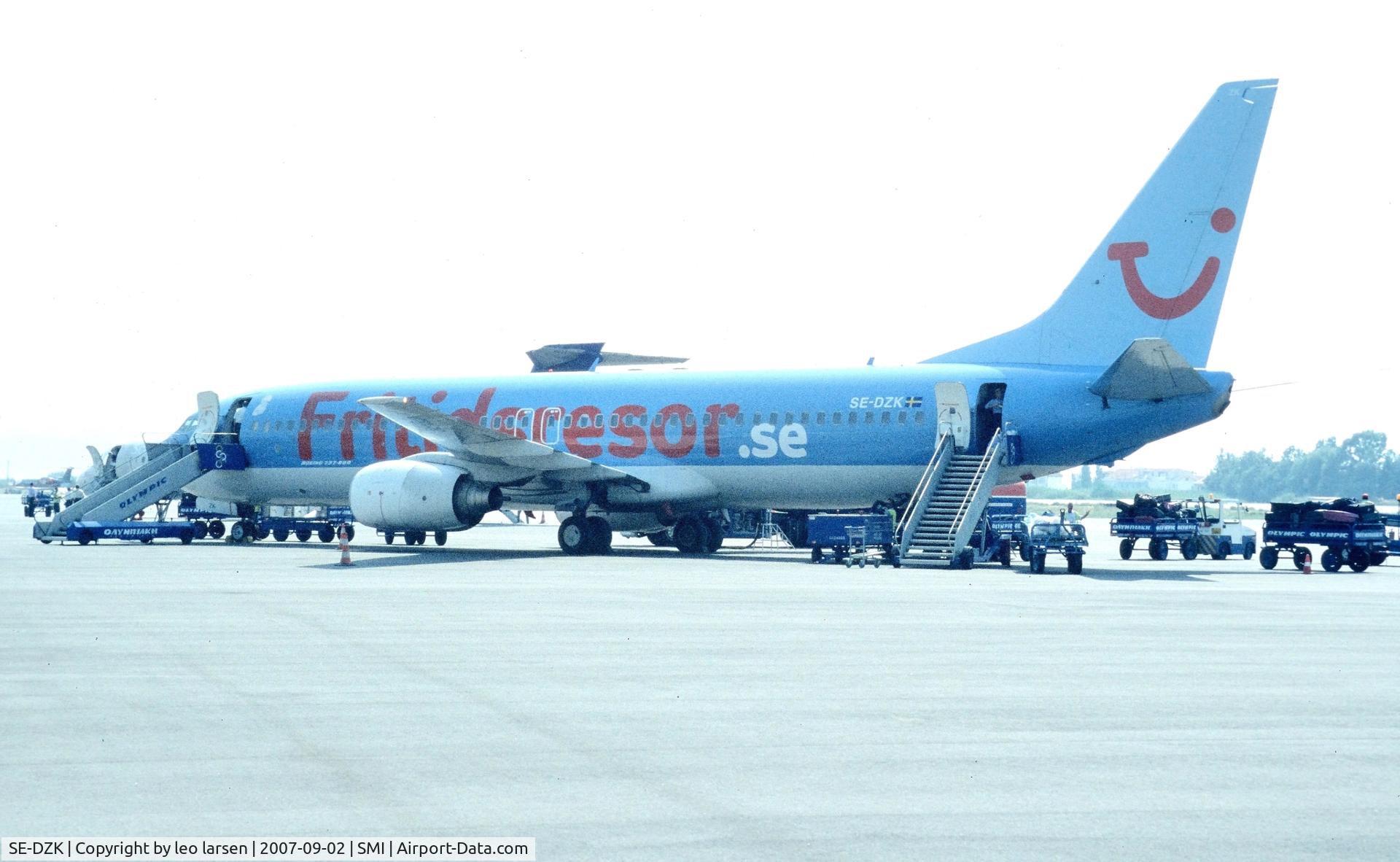 SE-DZK, 2000 Boeing 737-804 C/N 28231, Samos 2.9.2007