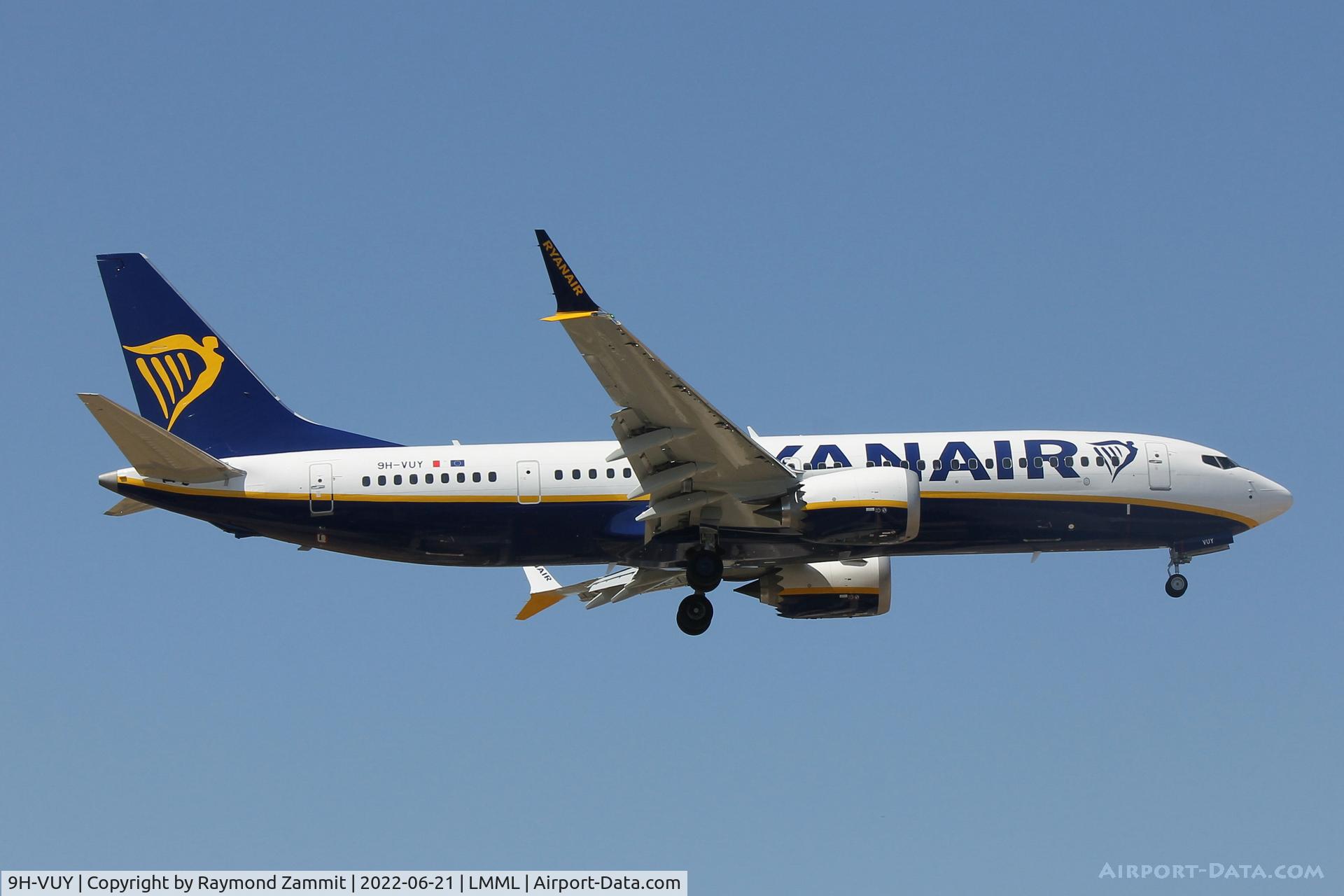 9H-VUY, 2022 Boeing 737-8-200 MAX C/N 65896, B737-8 MAX 9H-VUY Malta Air