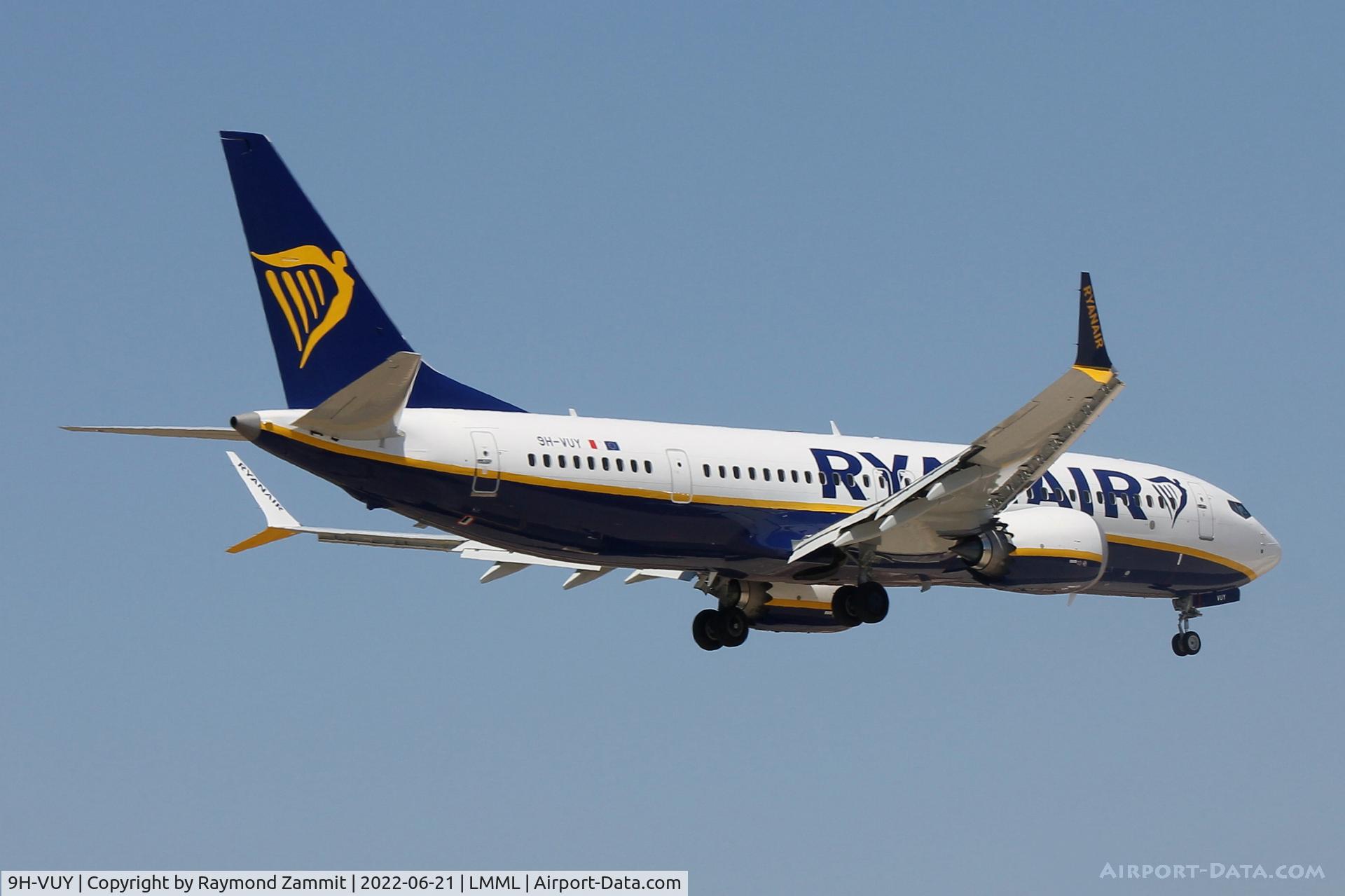9H-VUY, 2022 Boeing 737-8-200 MAX C/N 65896, B737-8 MAX 9H-VUY Malta Air