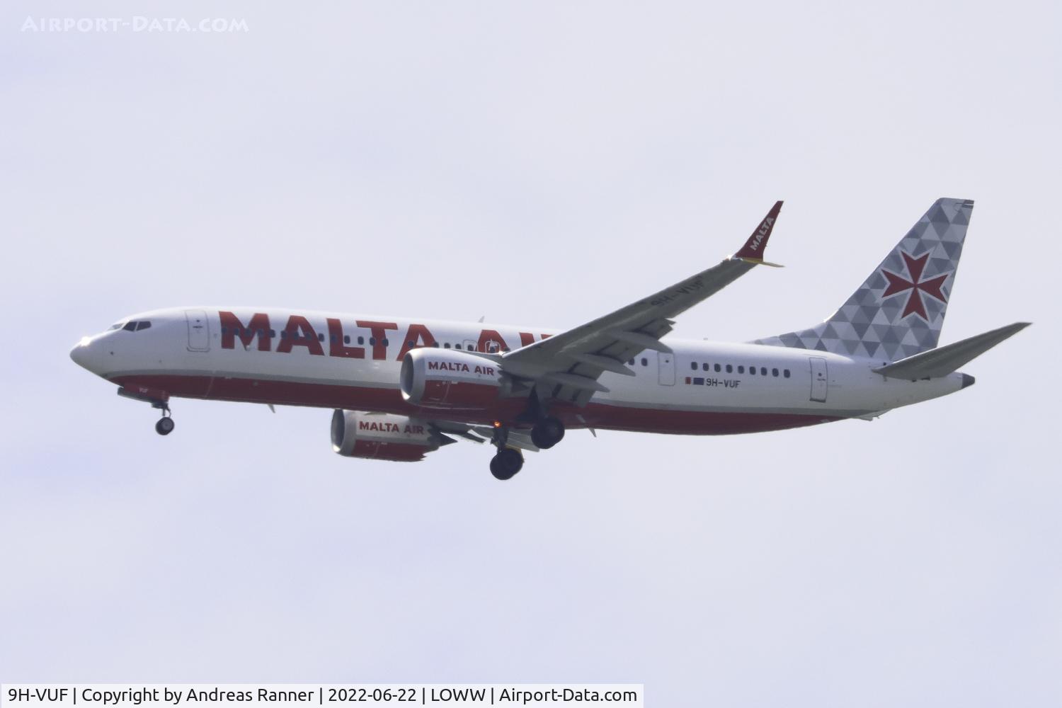 9H-VUF, 2021 Boeing 737-8-200 MAX C/N 65082, Malta Air Boeing 737 Max