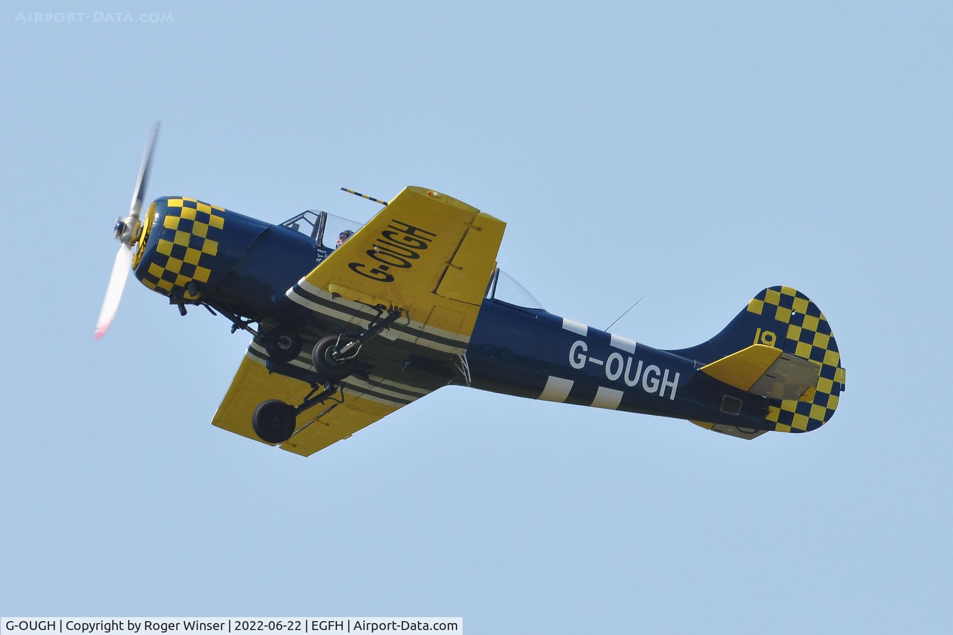 G-OUGH, 1987 Bacau Yak-52 C/N 877404, Resident Yak-52. Yellow 19/DOSAAF.