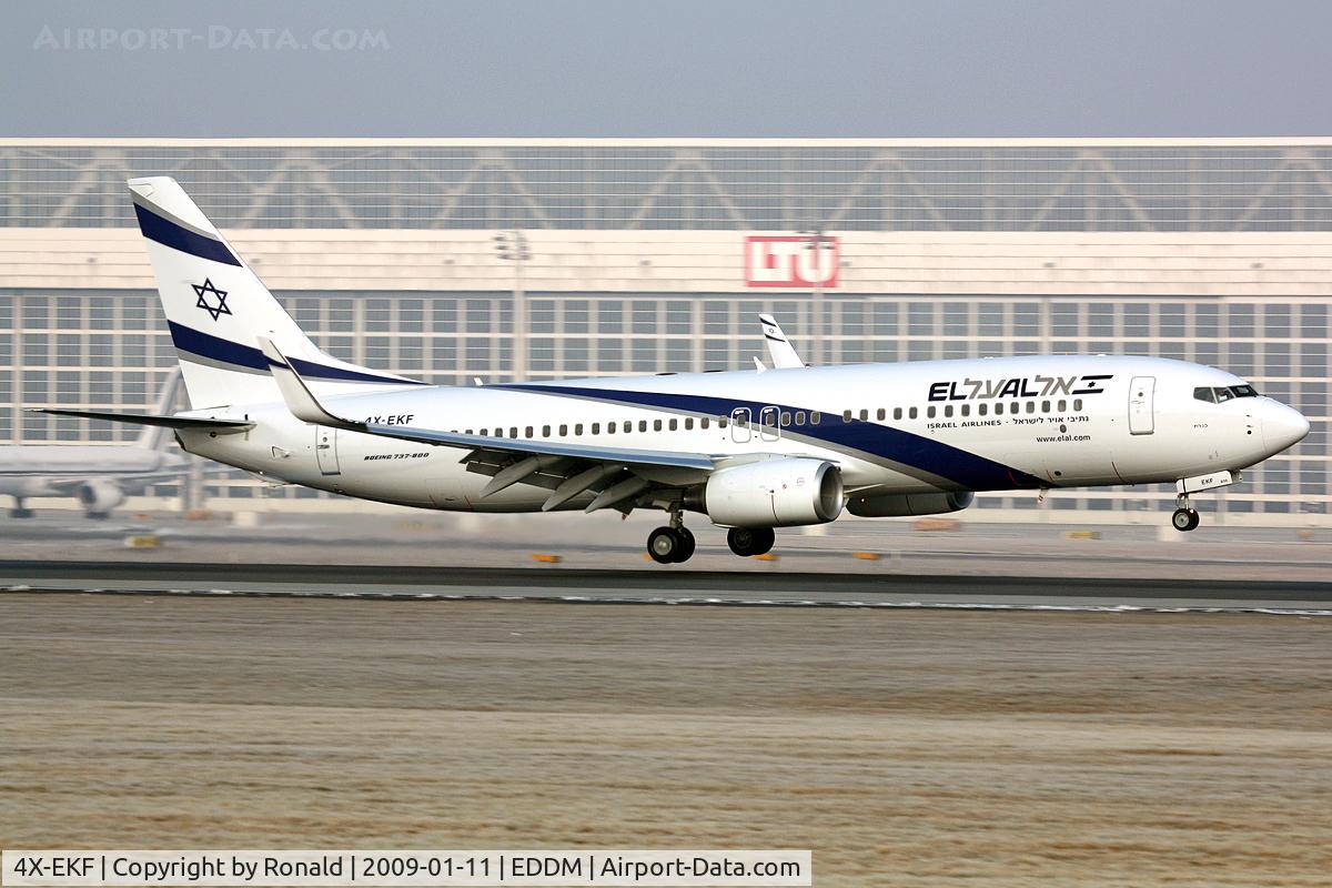 4X-EKF, 2008 Boeing 737-8HX C/N 29638, at muc