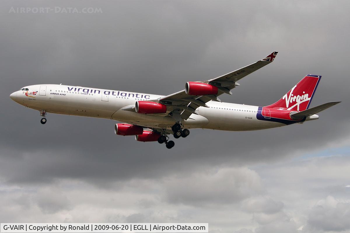 G-VAIR, 1997 Airbus A340-313 C/N 164, at lhr