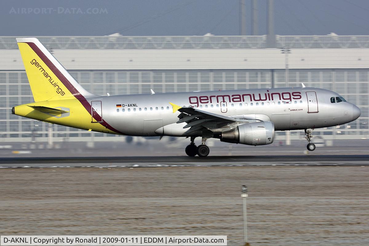 D-AKNL, 1999 Airbus A319-112 C/N 1084, at muc