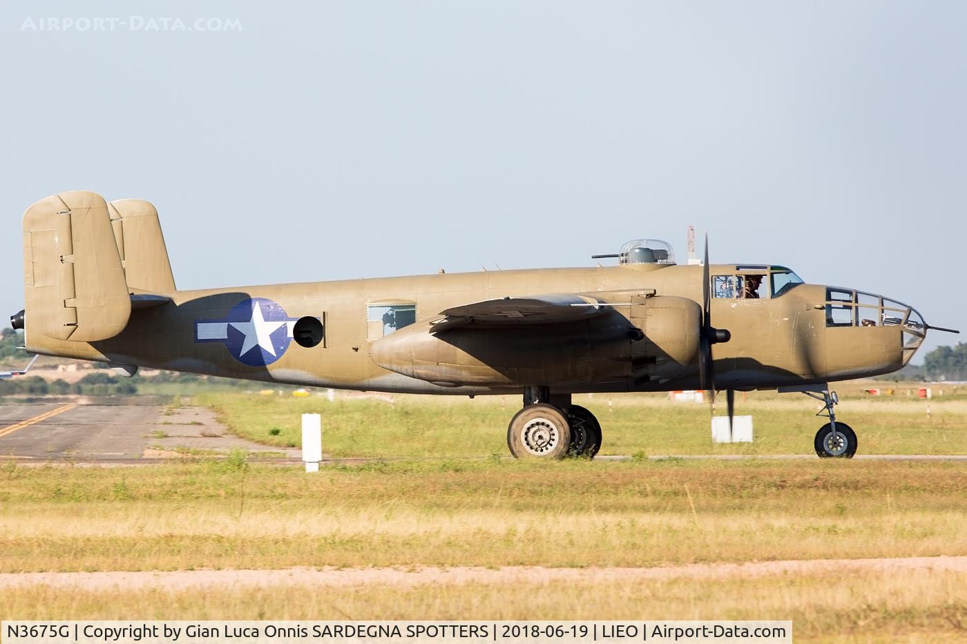 N3675G, 1944 North American B-25J Mitchell Mitchell C/N 108-33698, SET CINEMA 