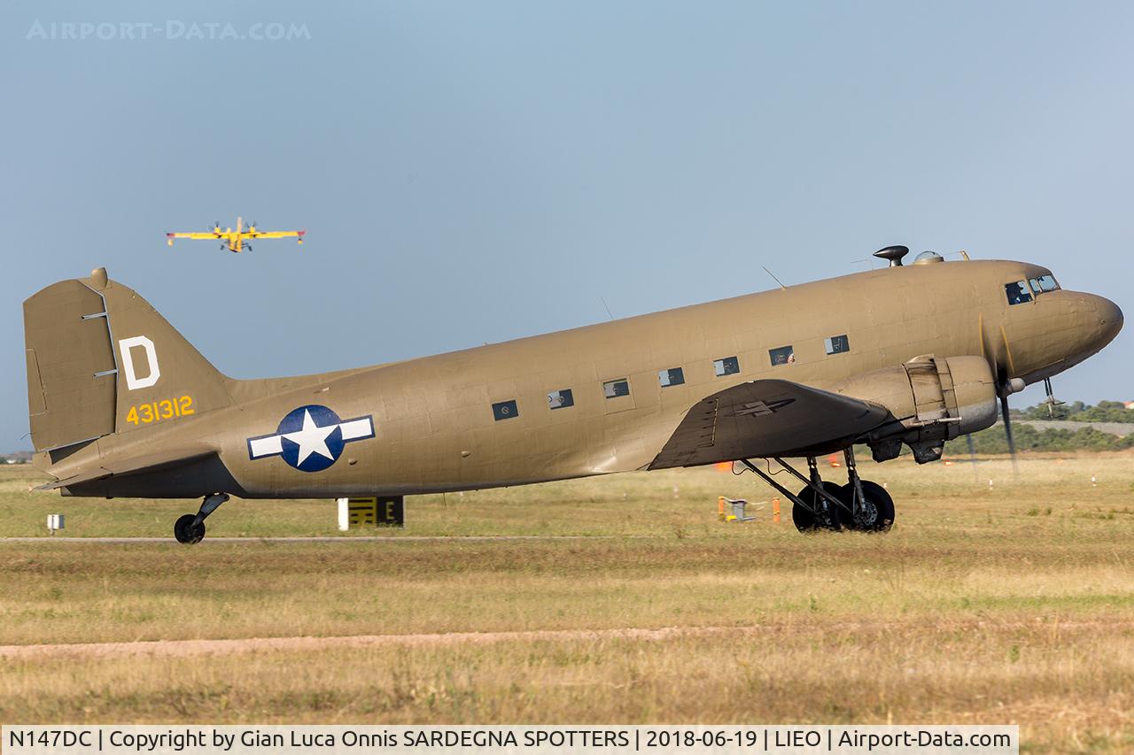 N147DC, 1943 Douglas C-47A-75-DL Skytrain C/N 19347, SET FILM 