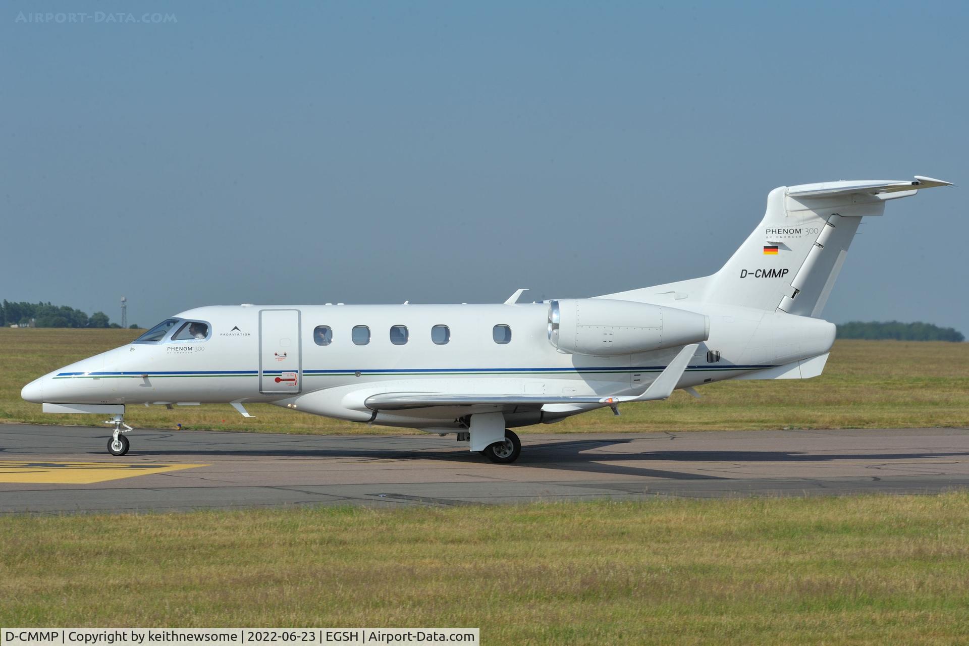 D-CMMP, 2016 Embraer EMB-505 Phenom 300 C/N 50500360, Arriving at Norwich from Nice.