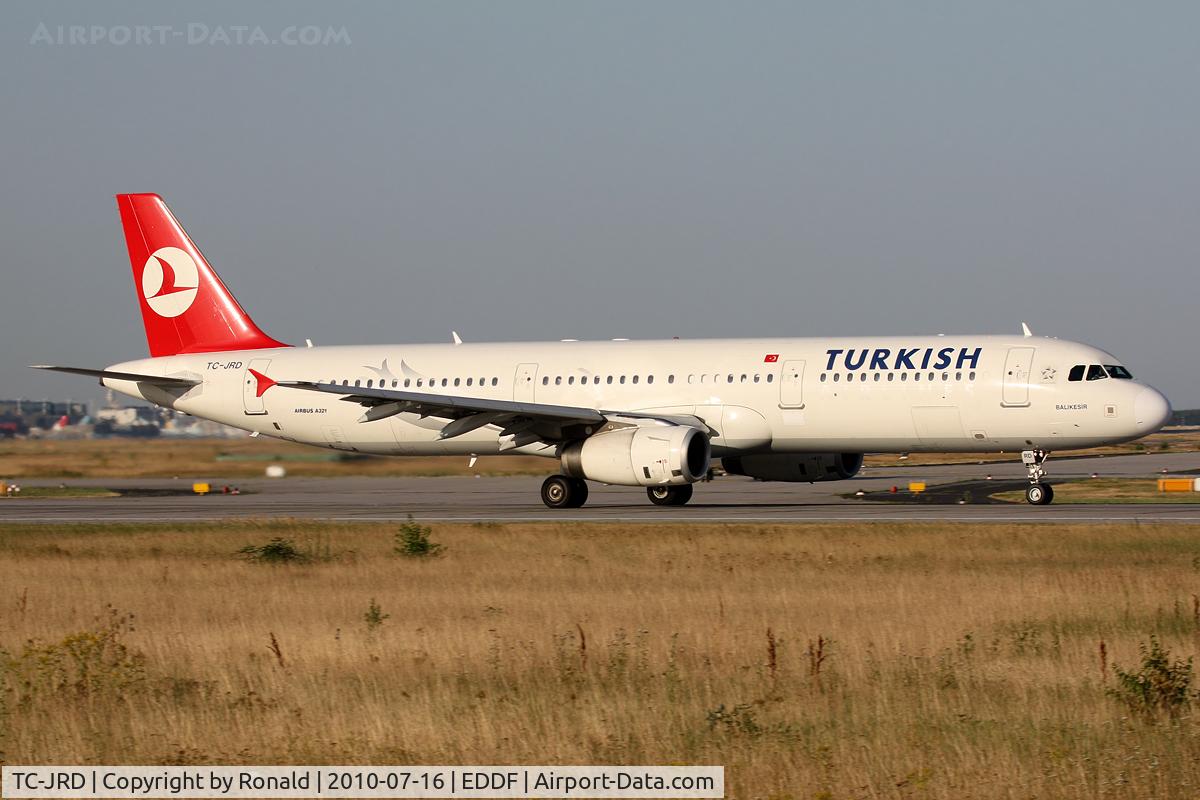TC-JRD, 2007 Airbus A321-231 C/N 3015, at fra