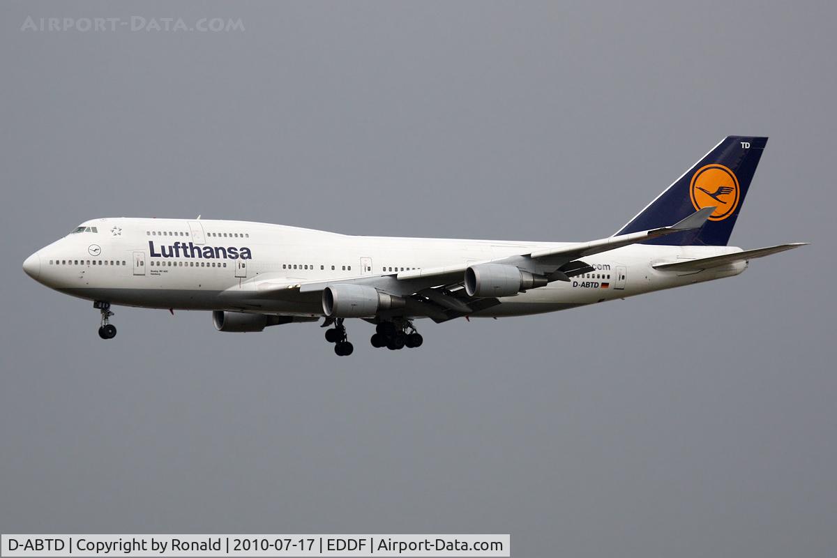 D-ABTD, 1990 Boeing 747-430M C/N 24715, at fra