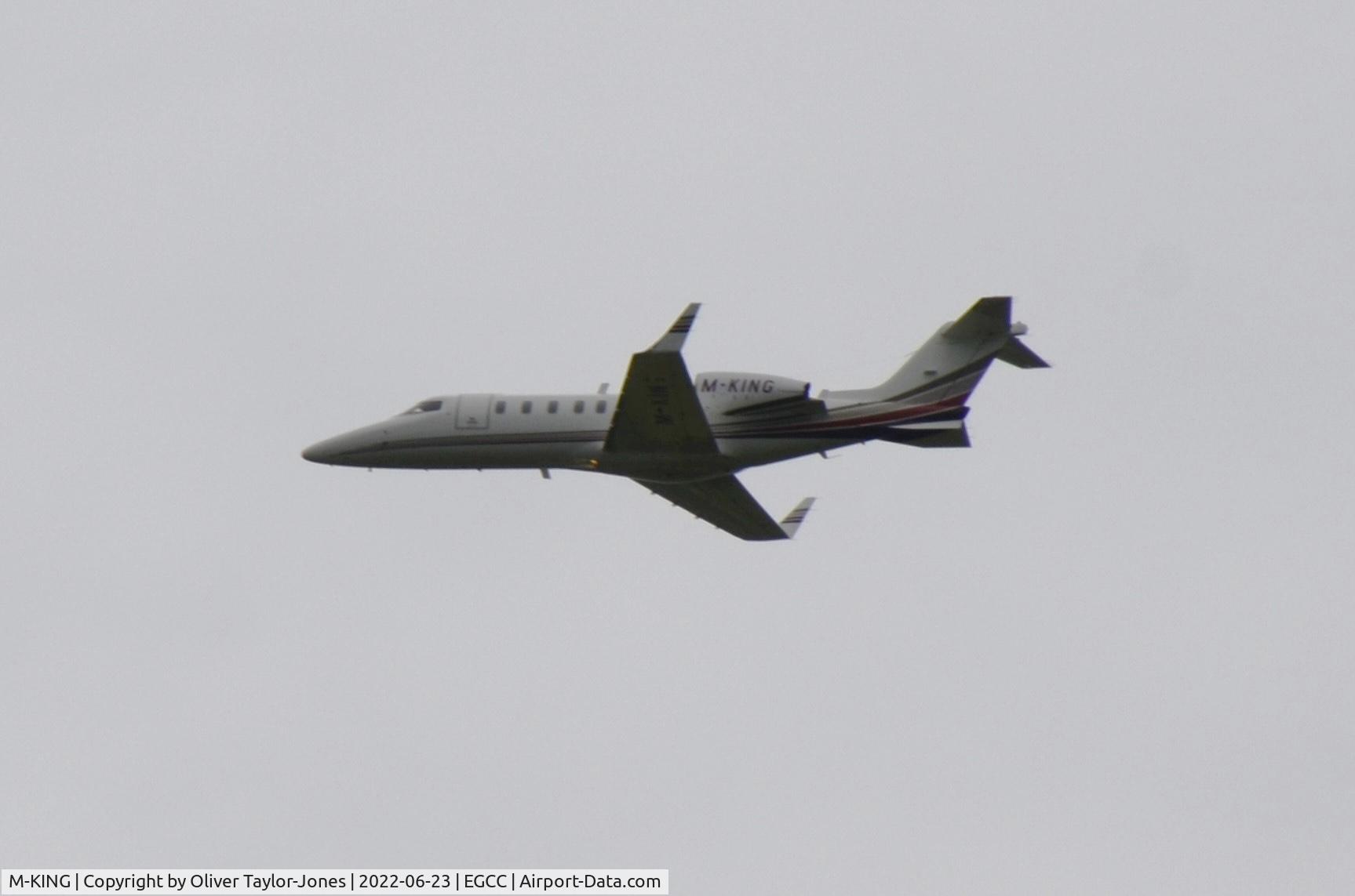 M-KING, 2004 Learjet 45 C/N 2017, Pictured Departing Manchester Airport, UK