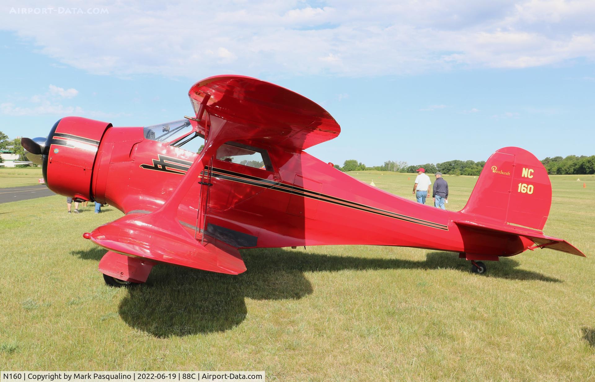 N160, 1943 Beech D17S Staggerwing C/N 4836, Beech D17S