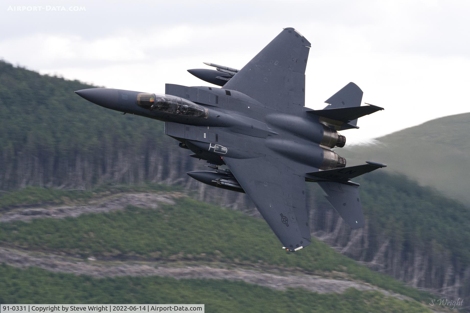 91-0331, 1991 McDonnell Douglas F-15E Strike Eagle C/N 1238/E196, Bwlch Oerdrws, Mach Loop Wales UK