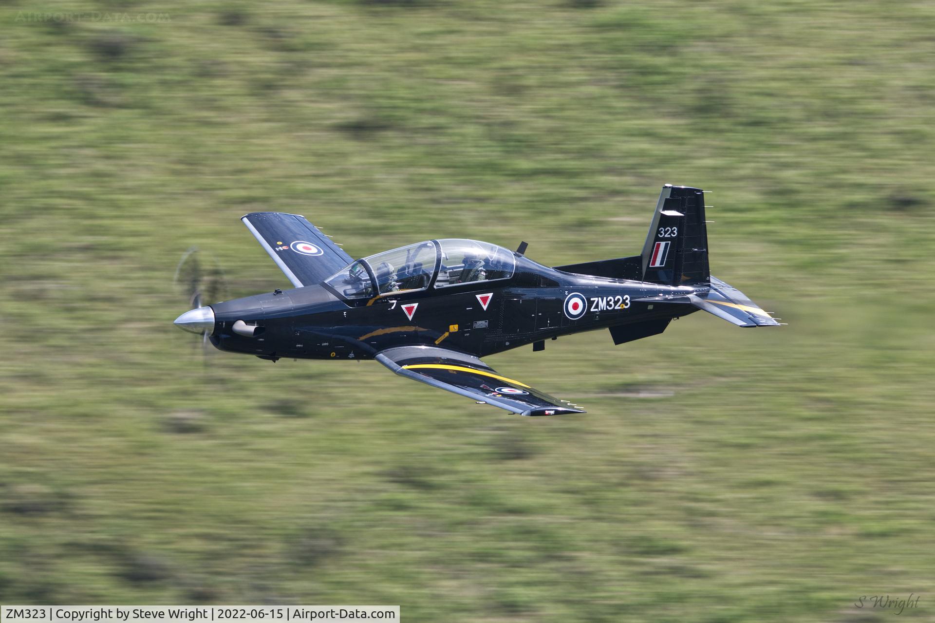 ZM323, 2017 Beechcraft T-6C Texan T.1 C/N PM-110, Bwlch Oerdrws, Mach Loop Wales UK