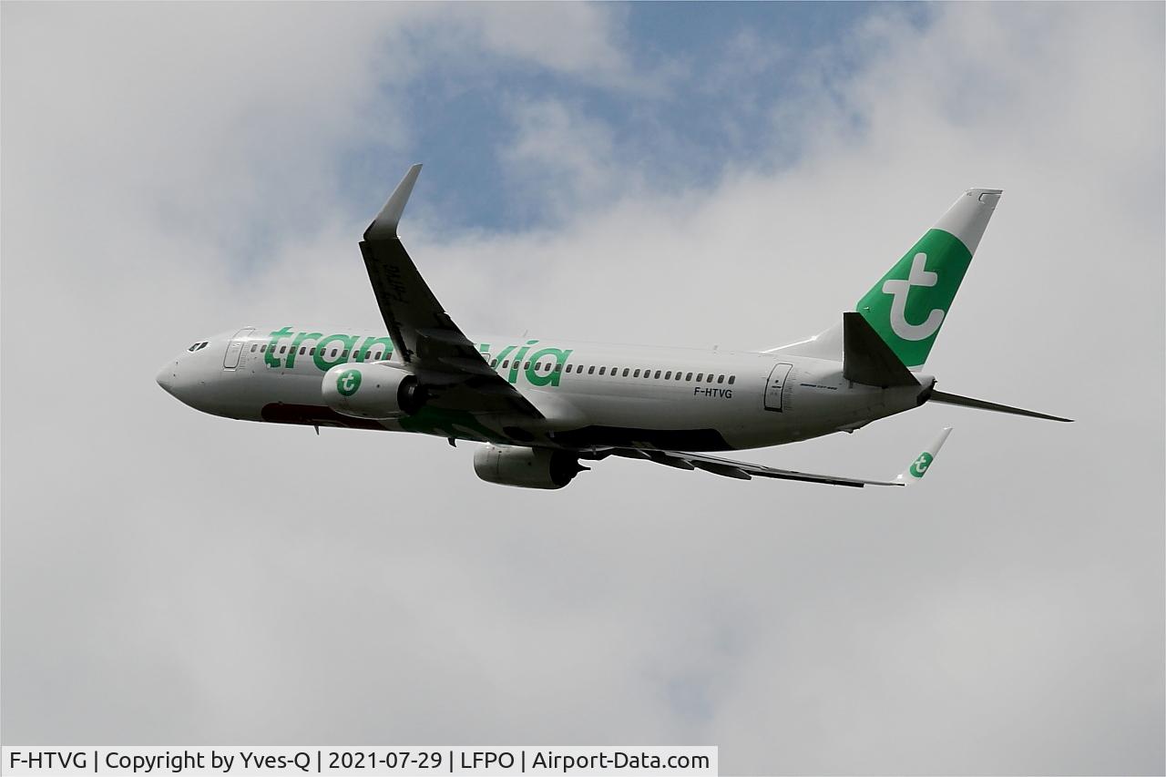 F-HTVG, 2017 Boeing 737-8K2 C/N 62156, Boeing 737-8K2, Climbing from rwy 24, Paris-Orly Airport (LFPO-ORY)
