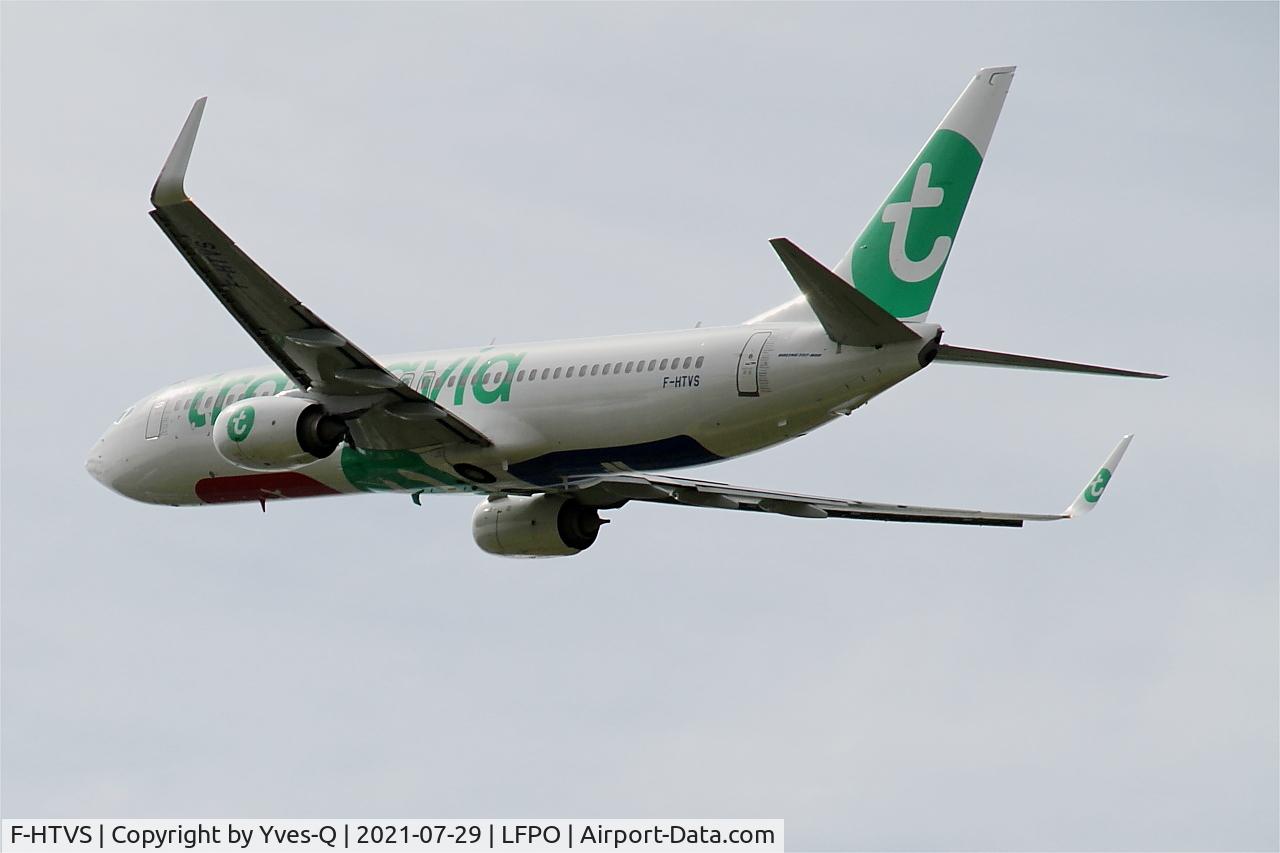 F-HTVS, 2012 Boeing 737-86J C/N 37766, Boeing 737-86J, Climbing from rwy 24, Paris Orly airport (LFPO-ORY)