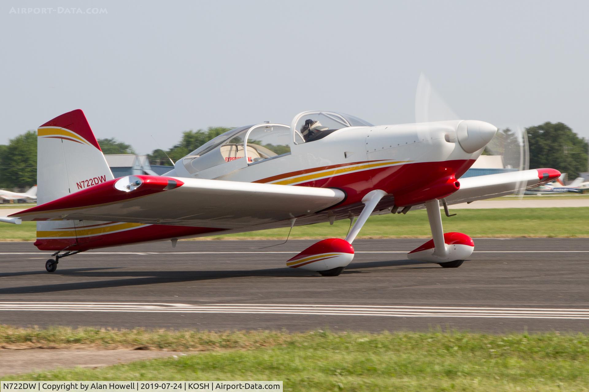 N722DW, 2012 Vans RV-7 C/N 71727, At AirVenture 2019