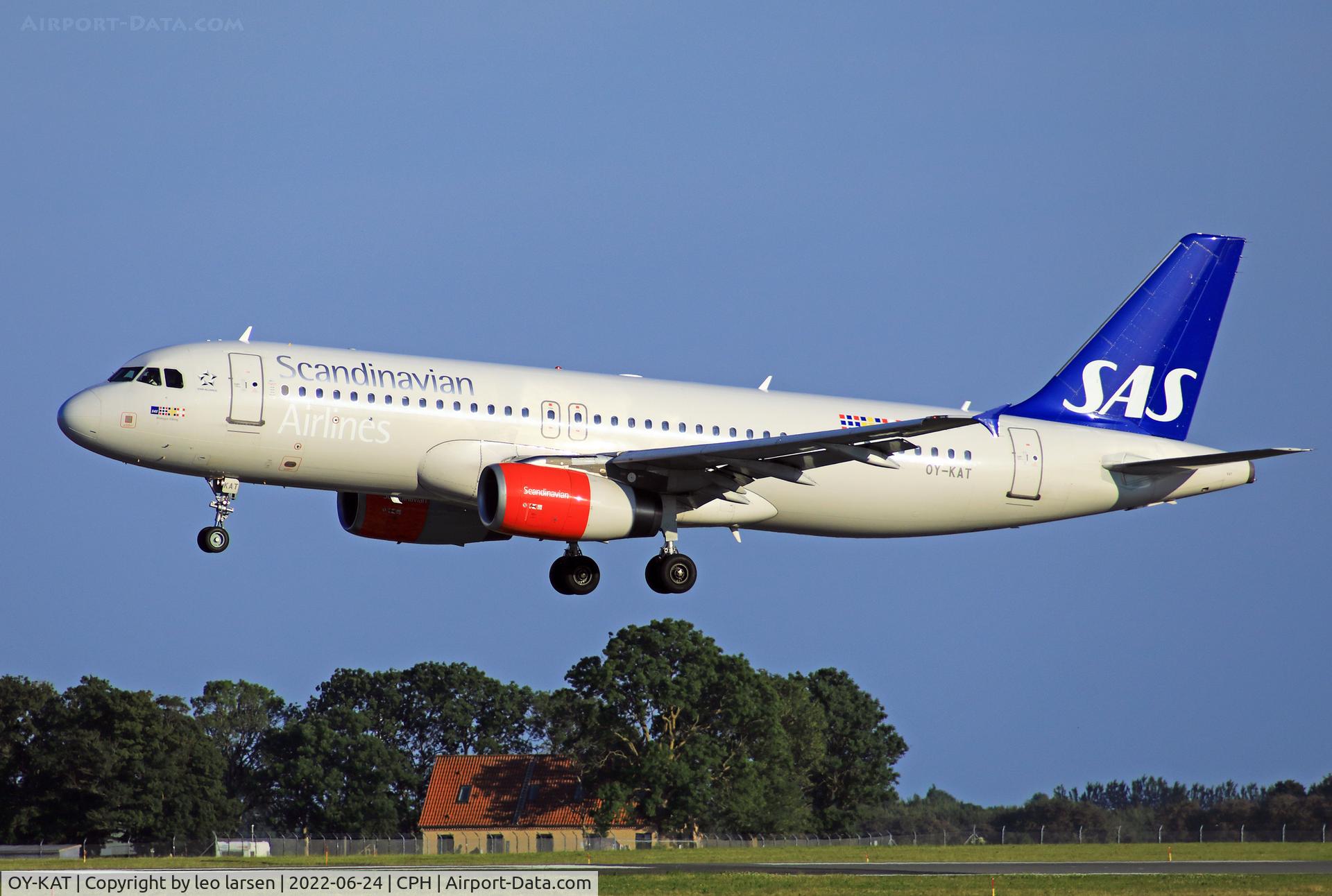 OY-KAT, 2007 Airbus A320-232 C/N 3192, Copenhagen 24.6.2022