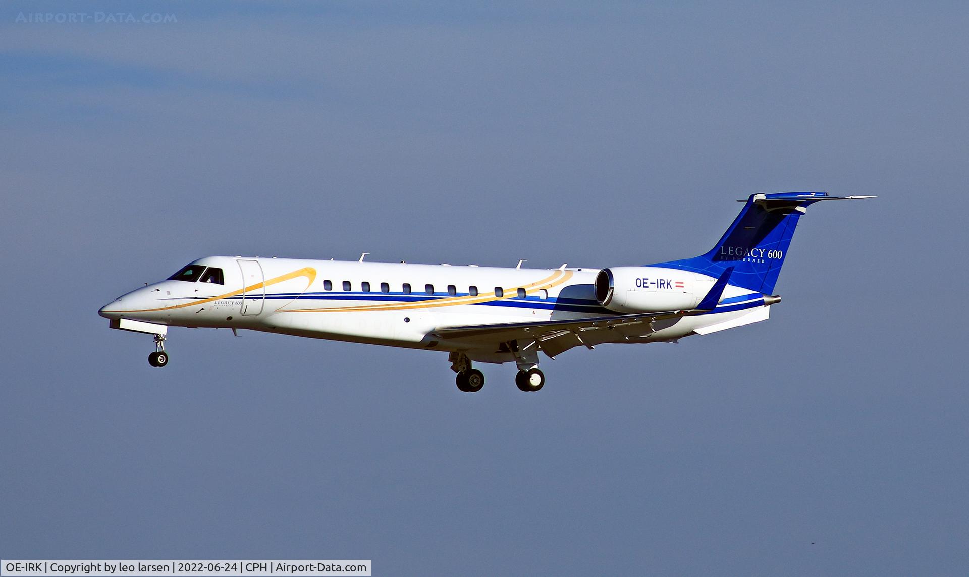 OE-IRK, 2005 Embraer EMB-135BJ Legacy 600 C/N 14500916, Copenhagen 14.6.2022