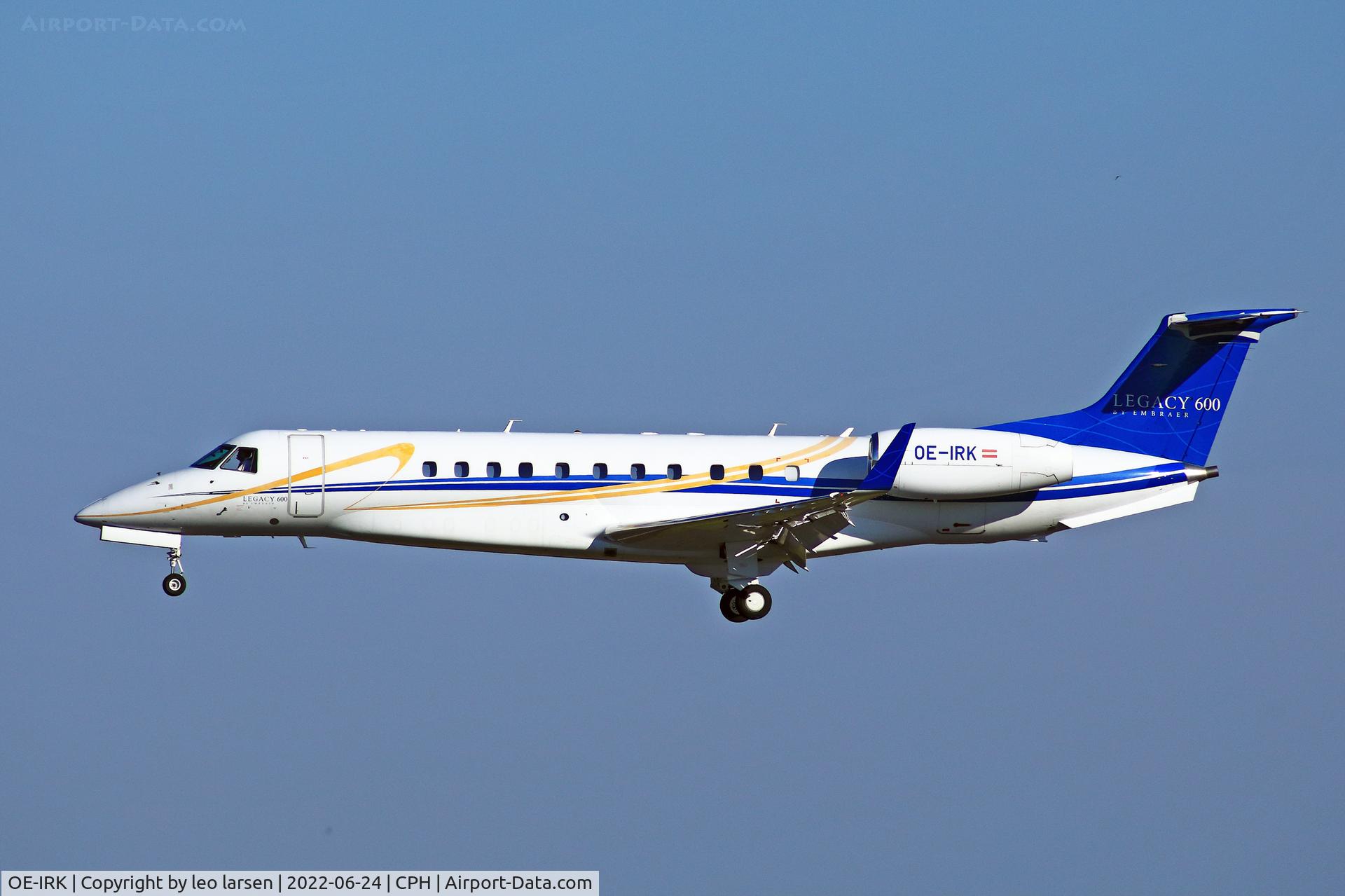 OE-IRK, 2005 Embraer EMB-135BJ Legacy 600 C/N 14500916, Copenhagen 24.6.2022