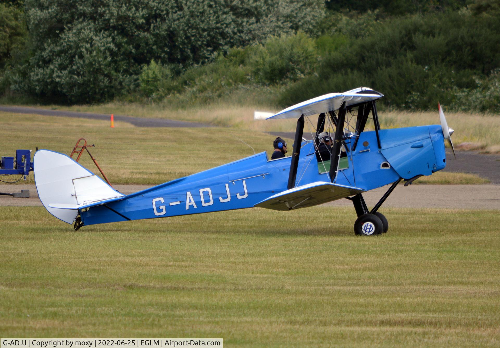 G-ADJJ, 1935 De Havilland DH-82A Tiger Moth II C/N 3386, De Havilland DH-82A Tiger Moth at White Waltham. Ex BB819