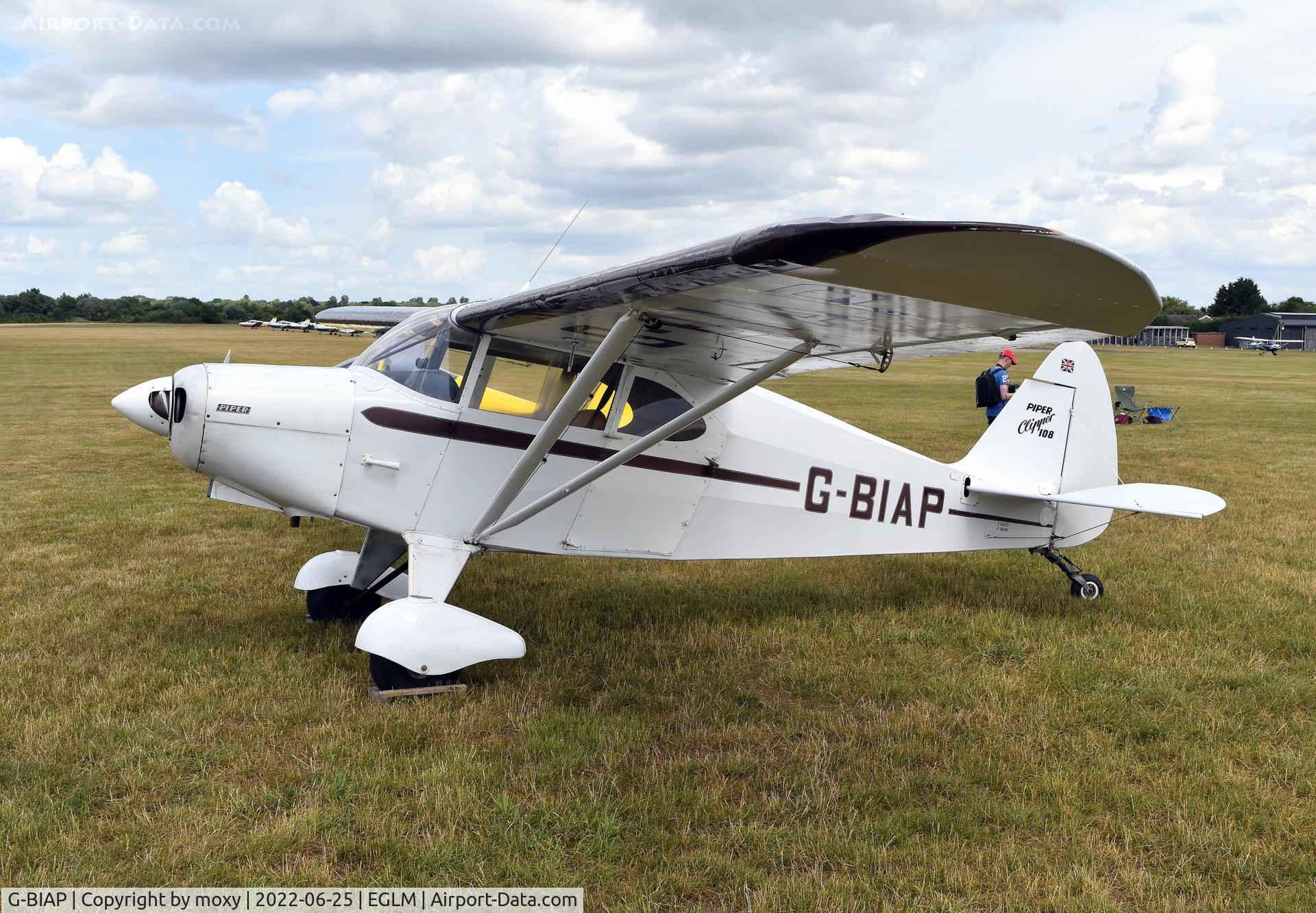 G-BIAP, 1950 Piper PA-16 Clipper Clipper C/N 16-732, Piper PA-16 Clipper at White Waltham. Ex F-BBGM