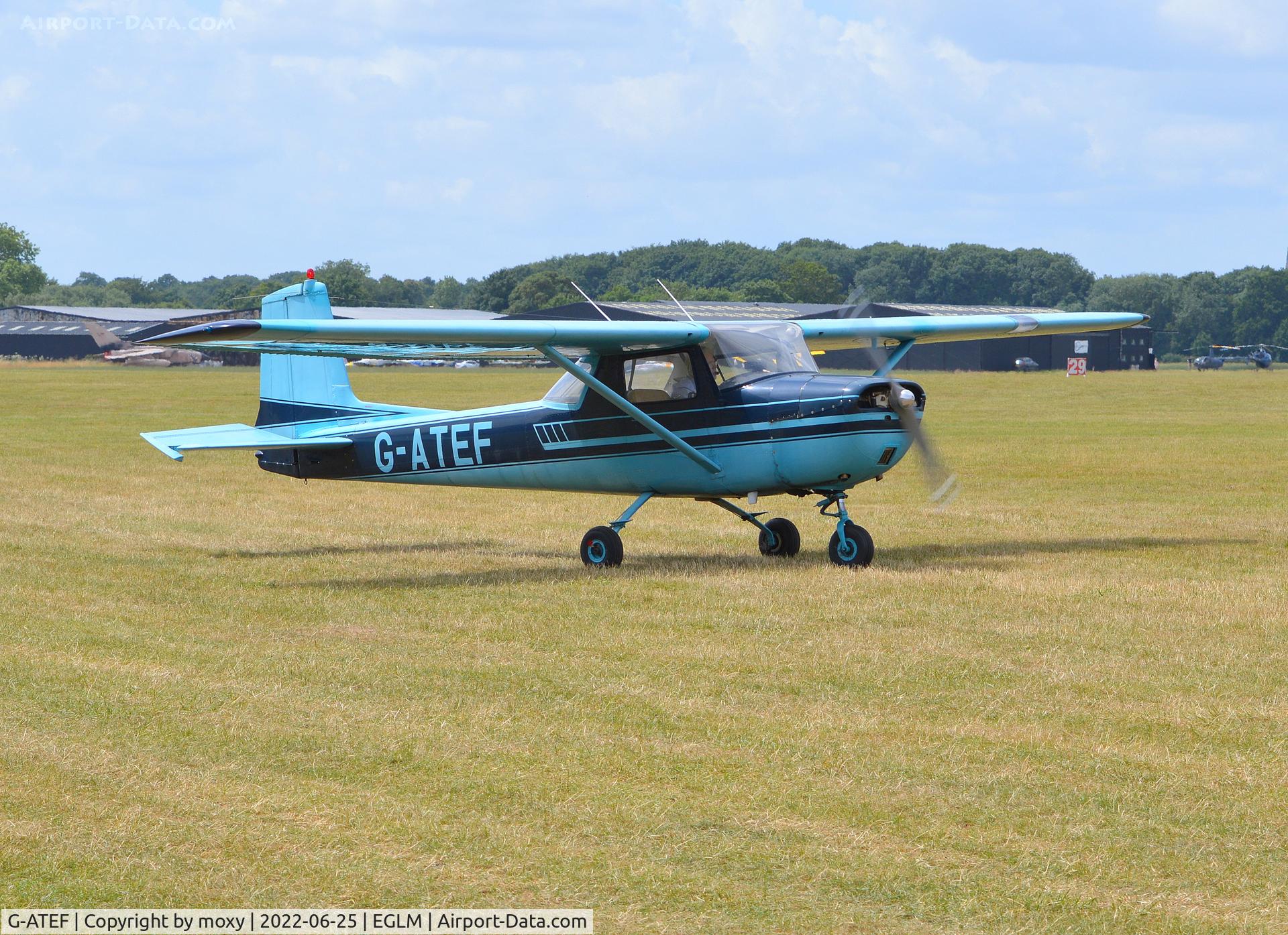 G-ATEF, 1965 Cessna 150E C/N 150-61378, Cessna 150E arriving at White Waltham. Ex N3978U