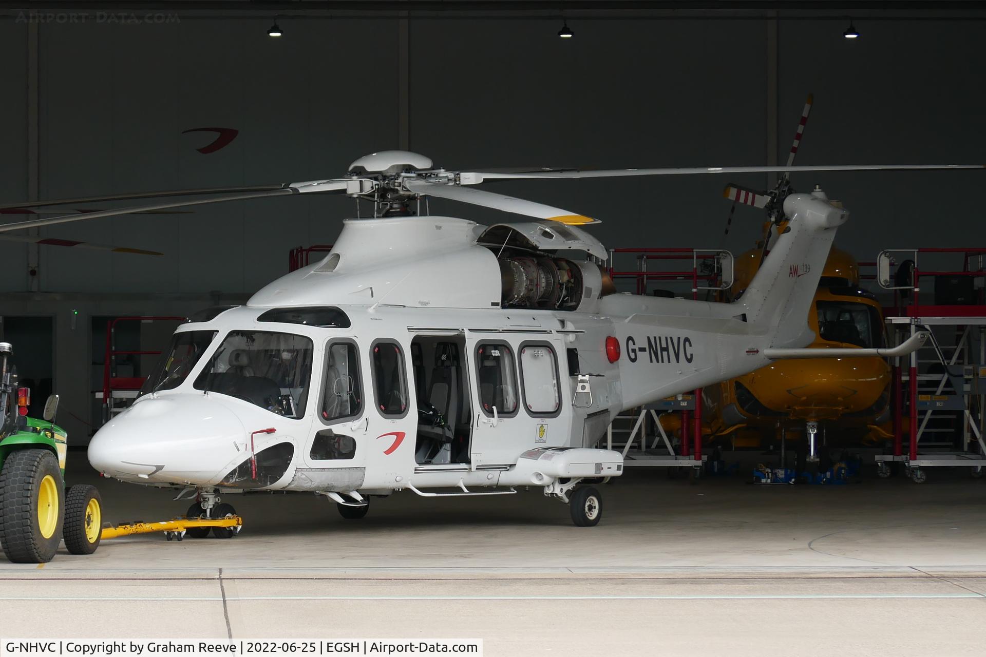 G-NHVC, 2015 AgustaWestland AW-139 C/N 31704, Parked at Norwich.