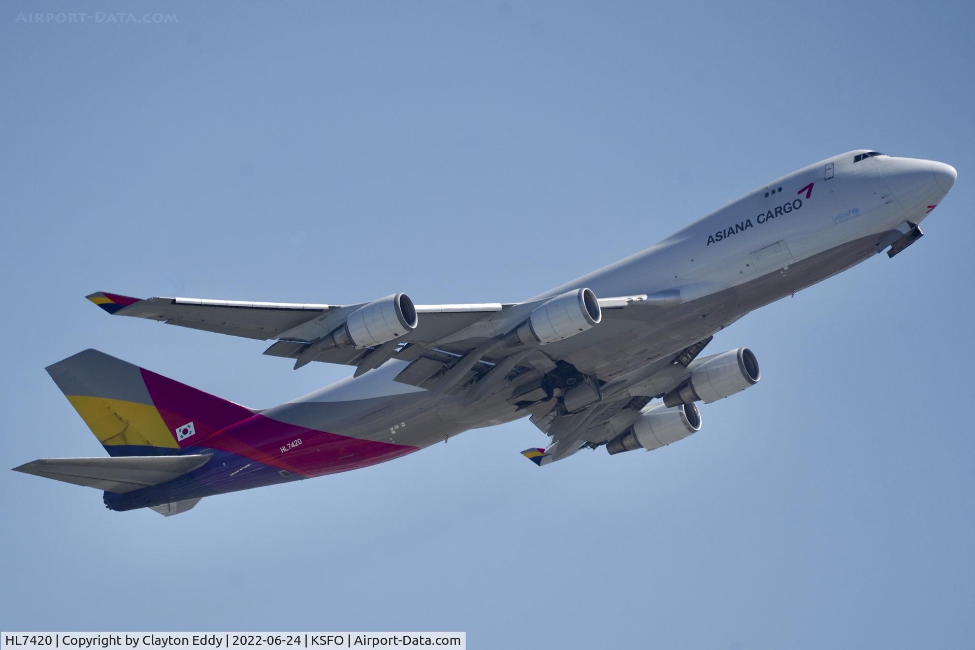 HL7420, 1995 Boeing 747-48EF (SCD) C/N 25783, SFO 2022.