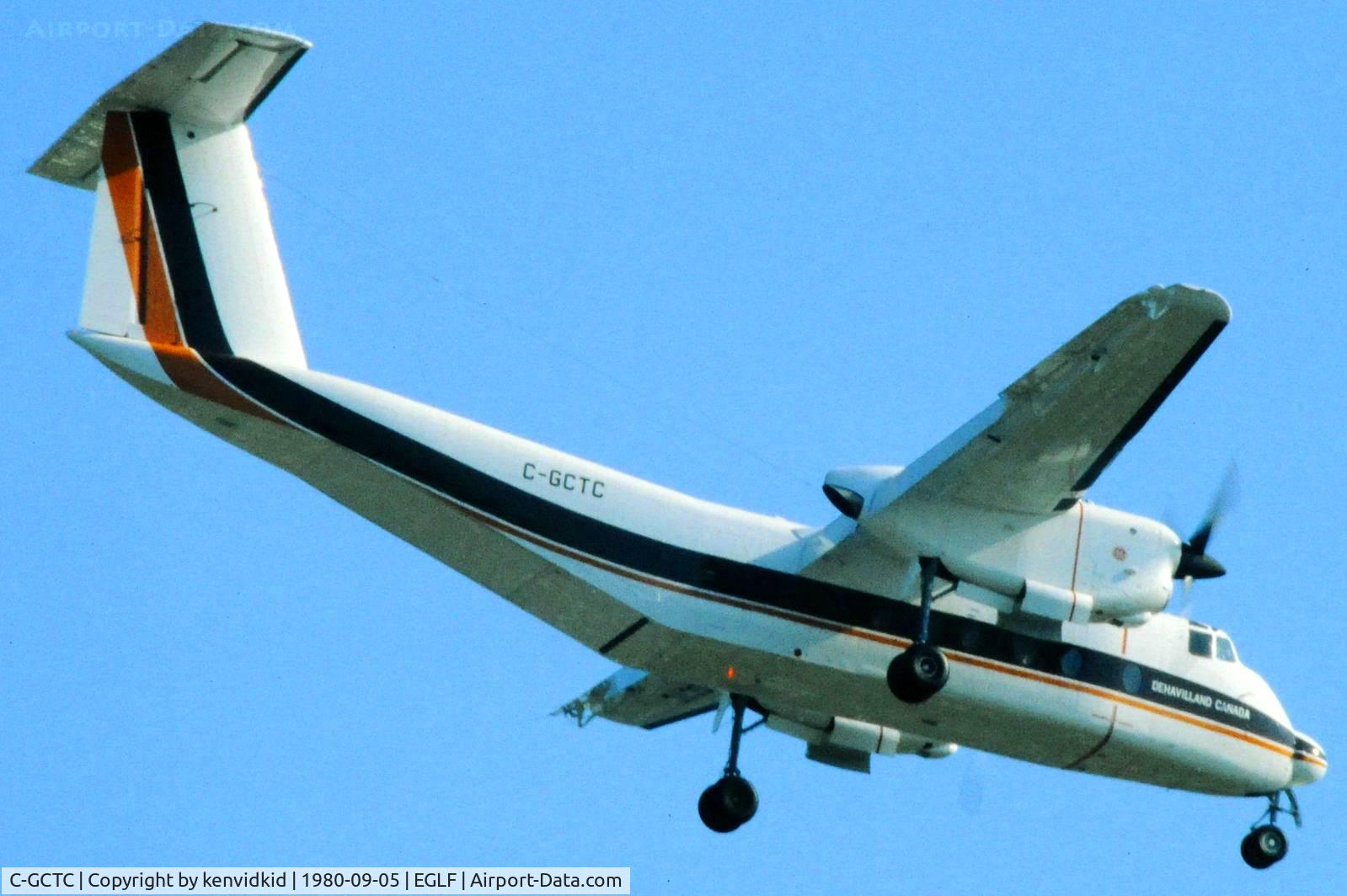 C-GCTC, 1980 De Havilland Canada DHC-5D Buffalo C/N 103, At Farnborough International 1980.