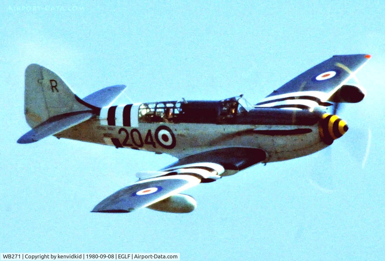 WB271, 1949 Fairey Firefly AS.5 C/N F.8497, At Farnborough International 1980.