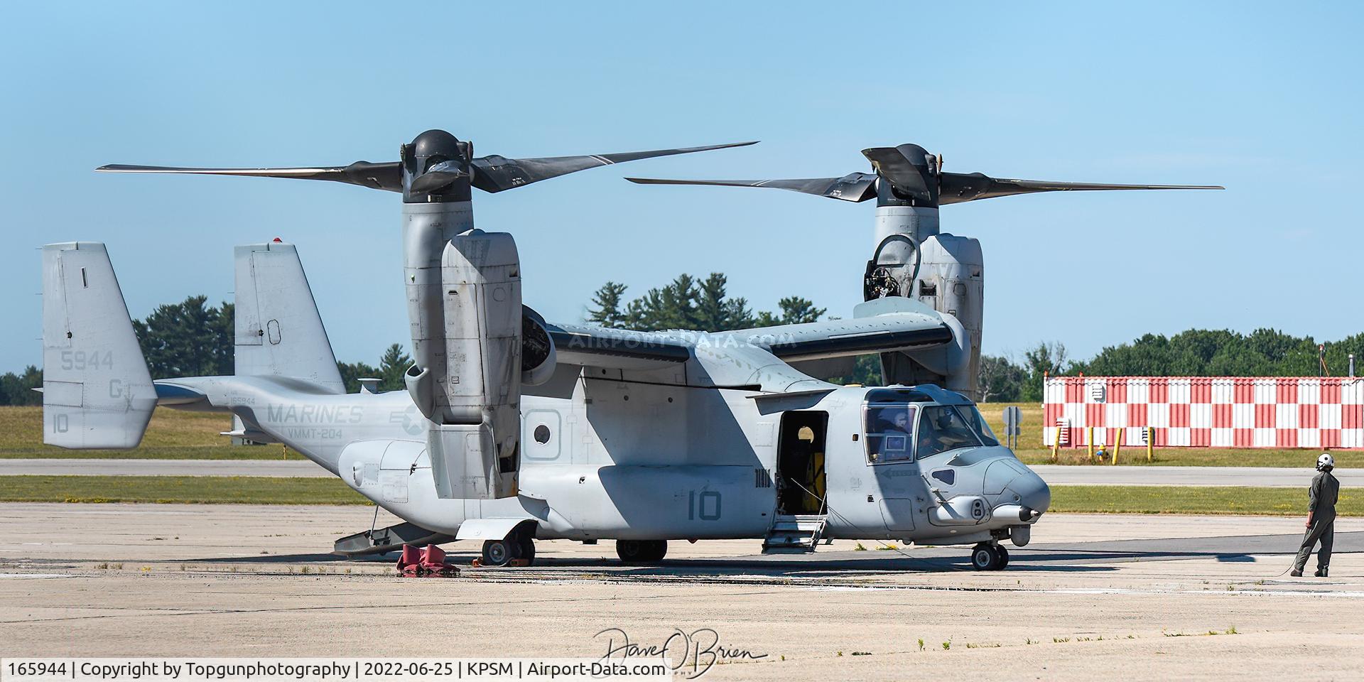 165944, Bell Boeing MV-22B Osprey C/N D0045, CROSSBO21 prior to engine start up