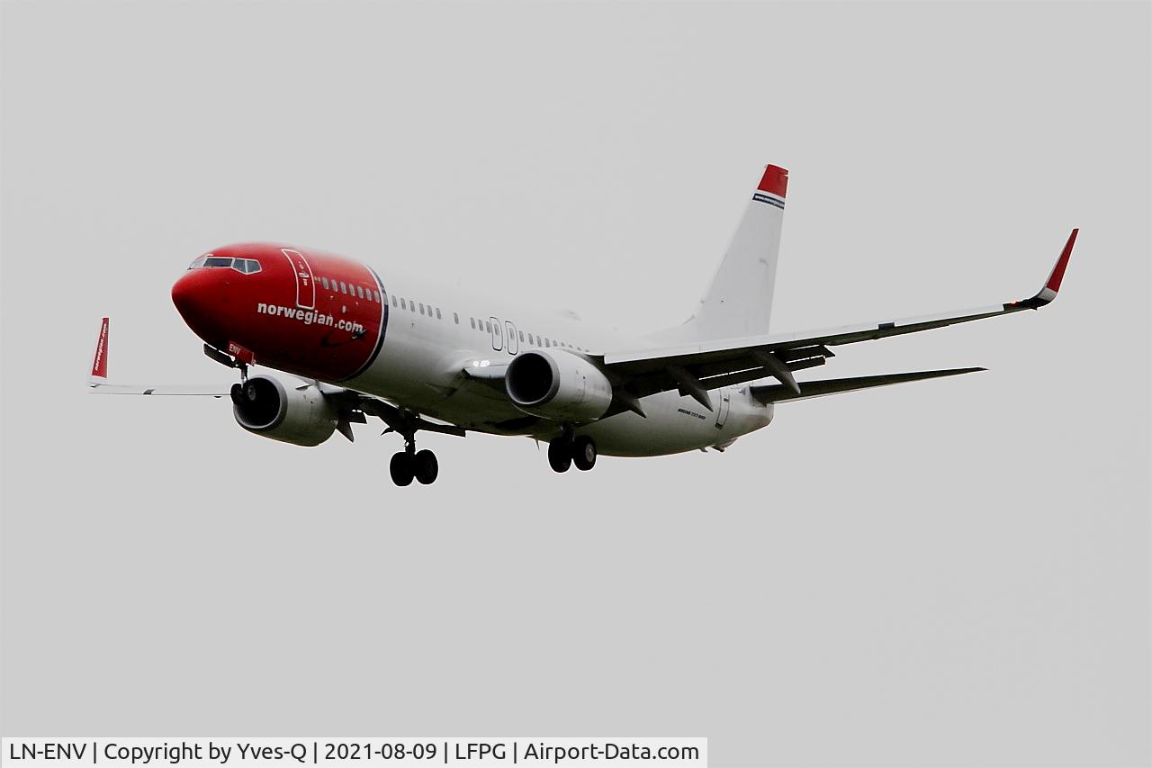 LN-ENV, 2015 Boeing 737-8JP C/N 41140, Boeing 737-8JP, Short approach rwy26L, Roissy Charles De Gaulle airport (LFPG-CDG)