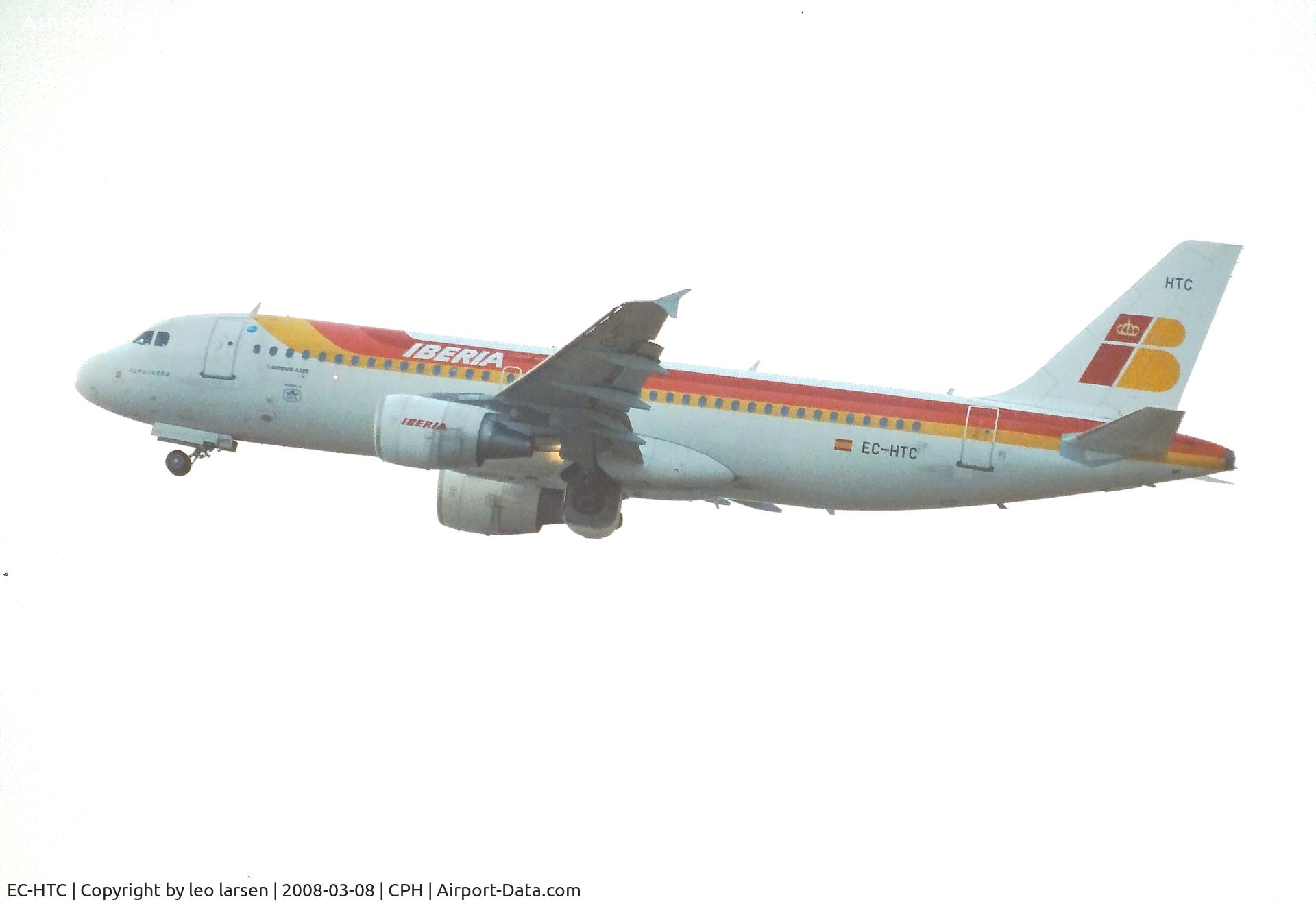 EC-HTC, 2001 Airbus A320-214 C/N 1540, Copenhagen 8.3.2008