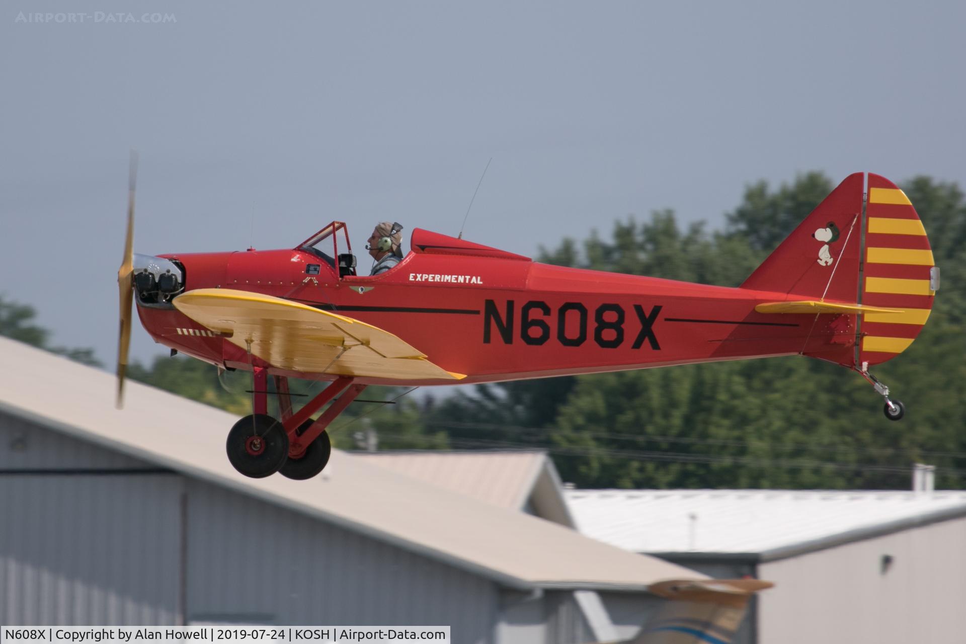 N608X, 1966 Bowers Fly Baby 1A C/N 63-38, At AirVenture 2019