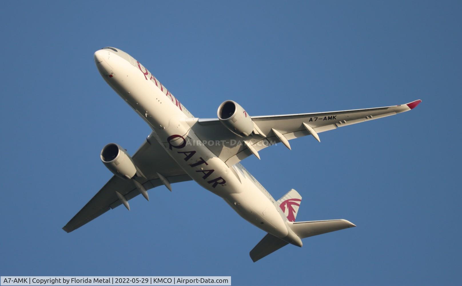 A7-AMK, 2019 Airbus A350-941 C/N 249, weather diversion MCO 2022