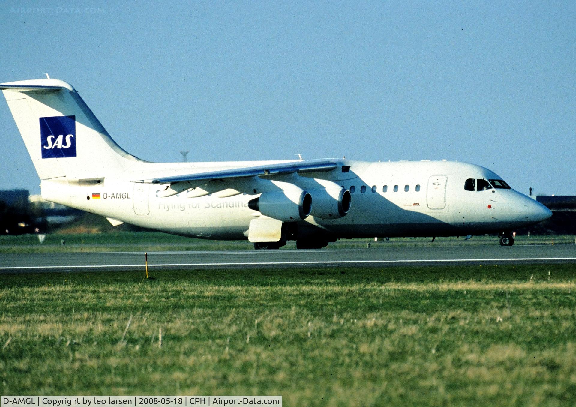 D-AMGL, 1986 British Aerospace BAe.146-200 C/N E2055, Copenhagen 18.5.2008